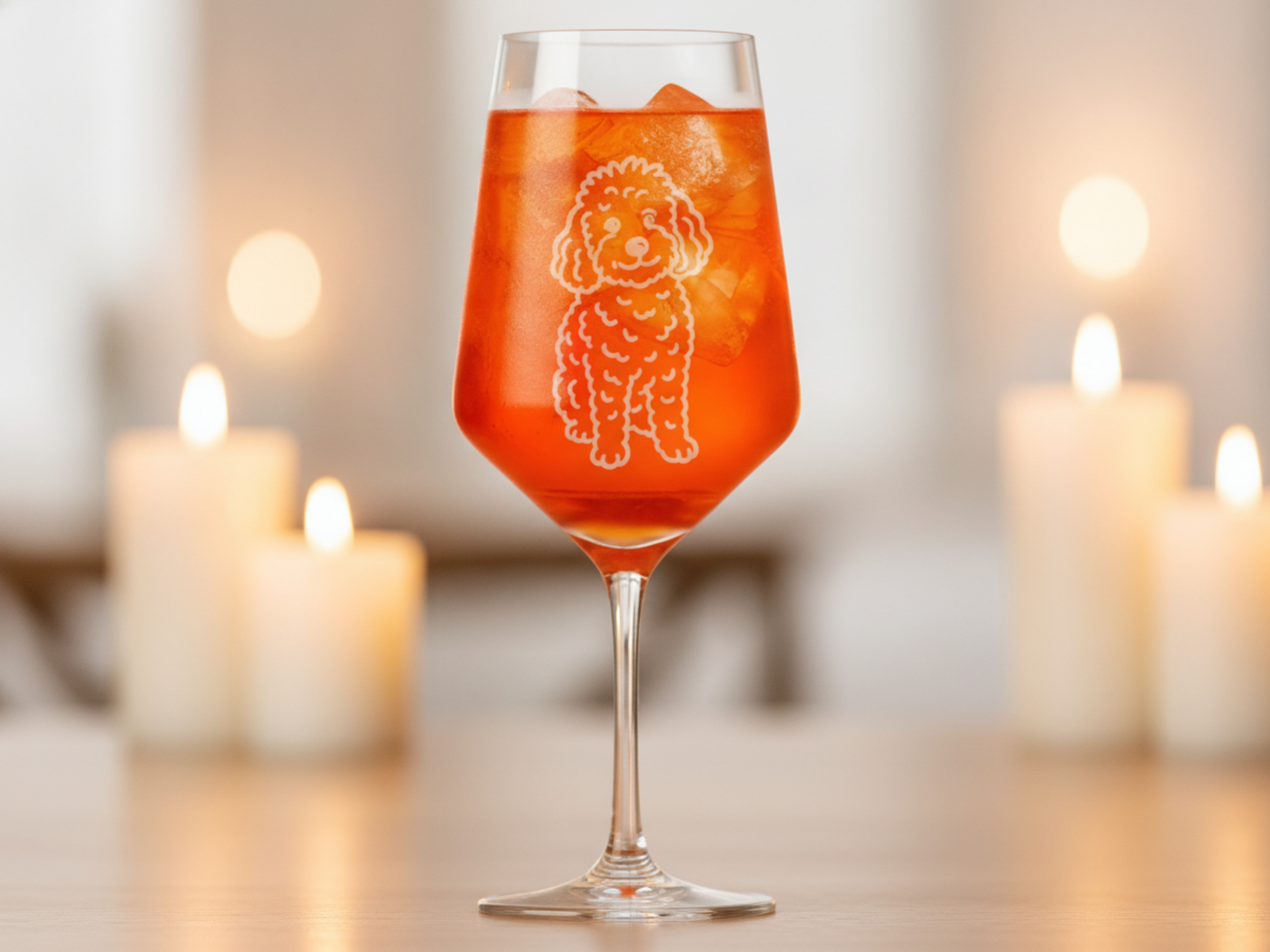 Weinglas Pudelmotiv 350ml spülmaschinenfest perfektes Geschenk für Pudel-Liebhaber - Vorschau 2