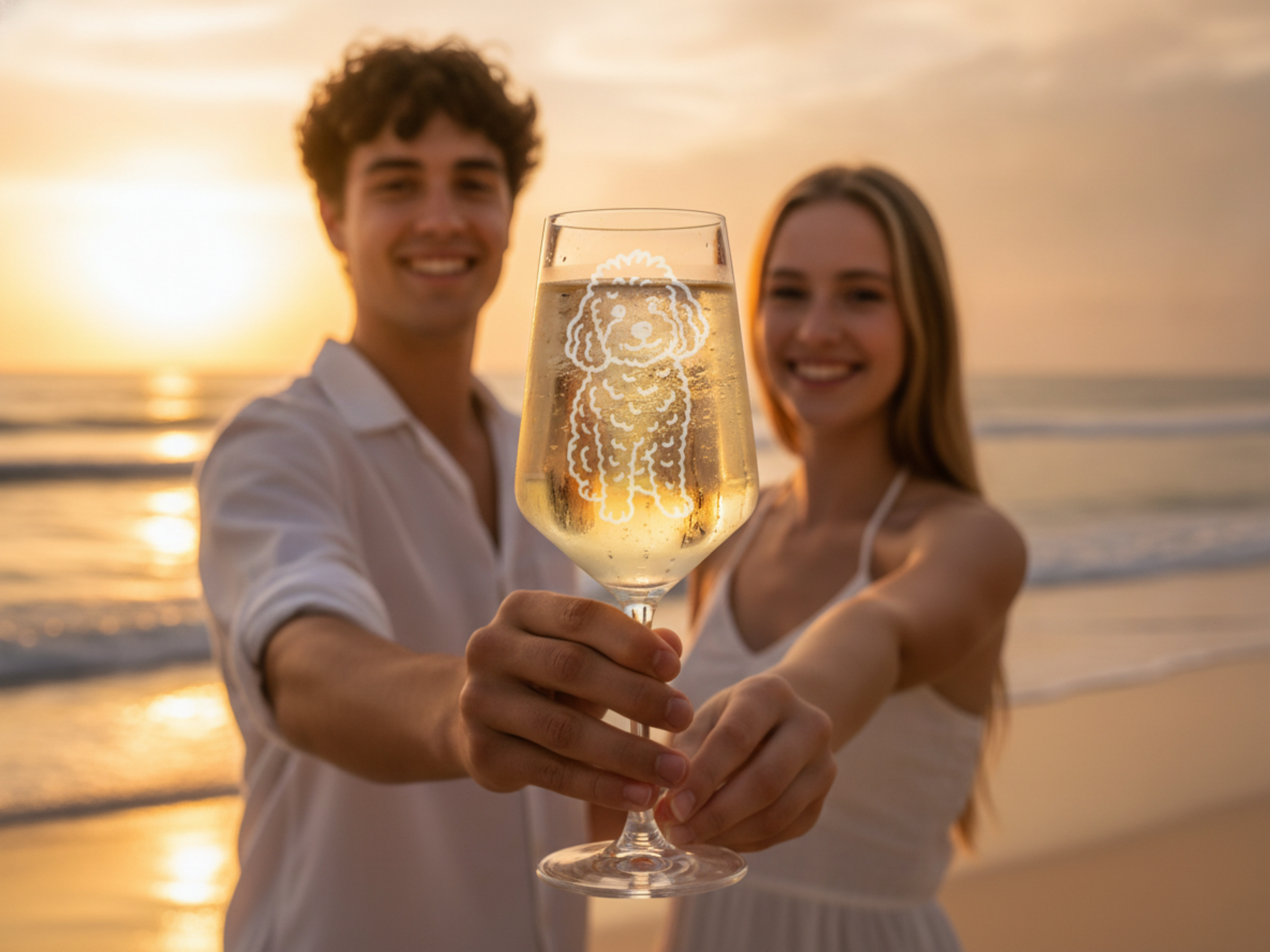 Weinglas Pudelmotiv 350ml spülmaschinenfest perfektes Geschenk für Pudel-Liebhaber - Vorschau 4