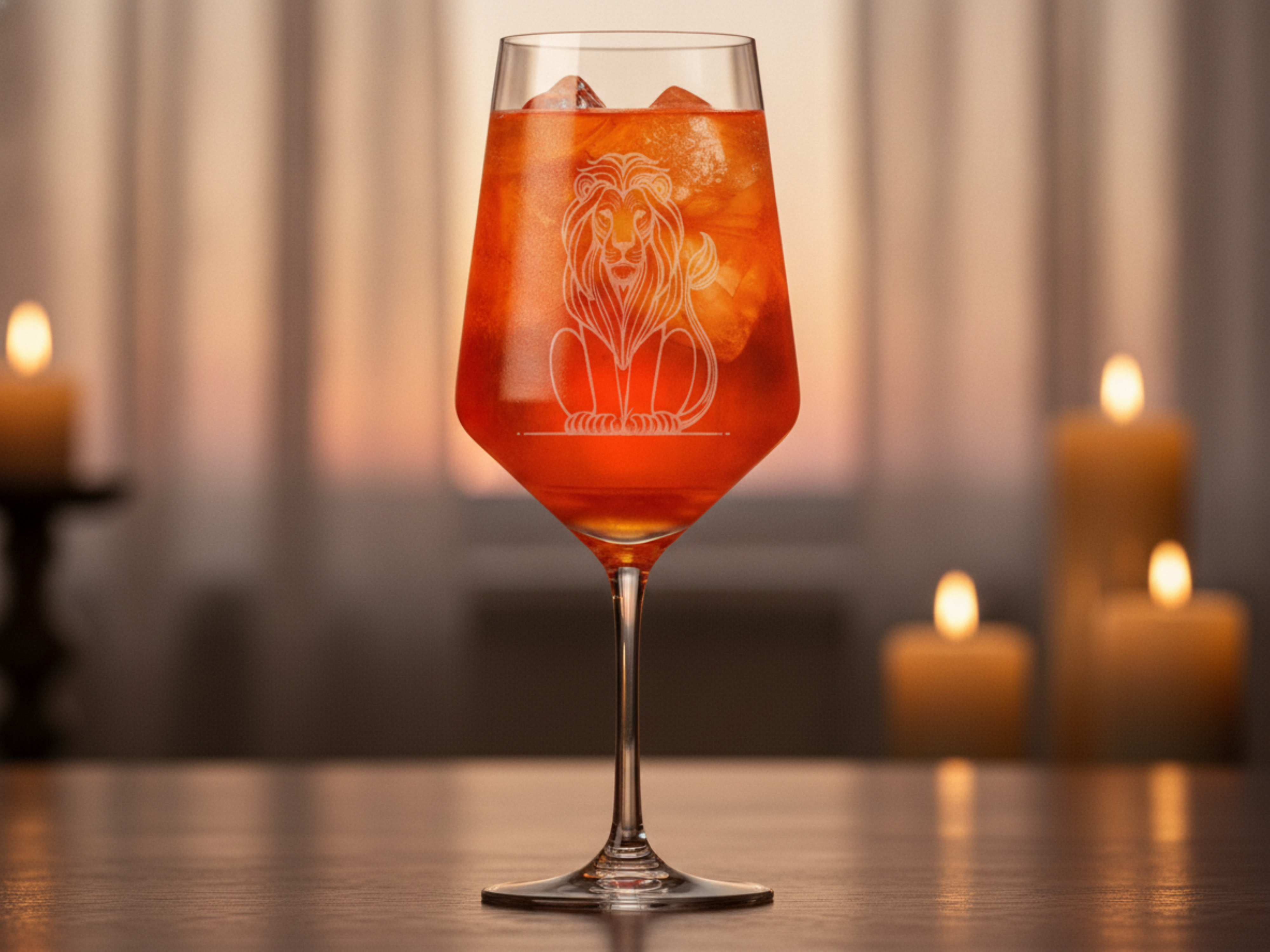 Weinglas Löwe 350ml spülmaschinenfest ideal für Löwe perfekte Wahl für Feiern - Vorschau 5