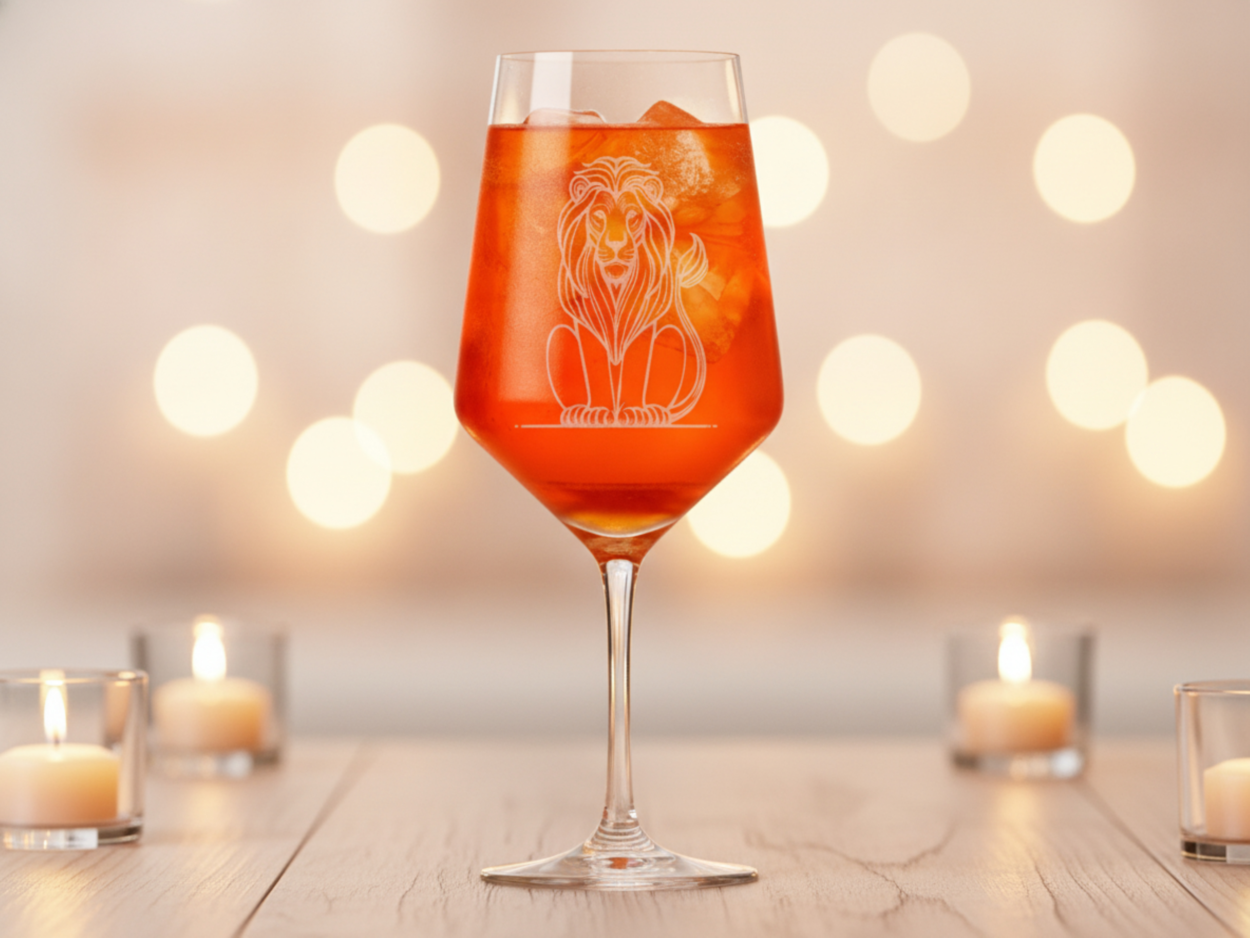 Weinglas Löwe 350ml spülmaschinenfest ideal für Löwe perfekte Wahl für Feiern - Vorschau 2