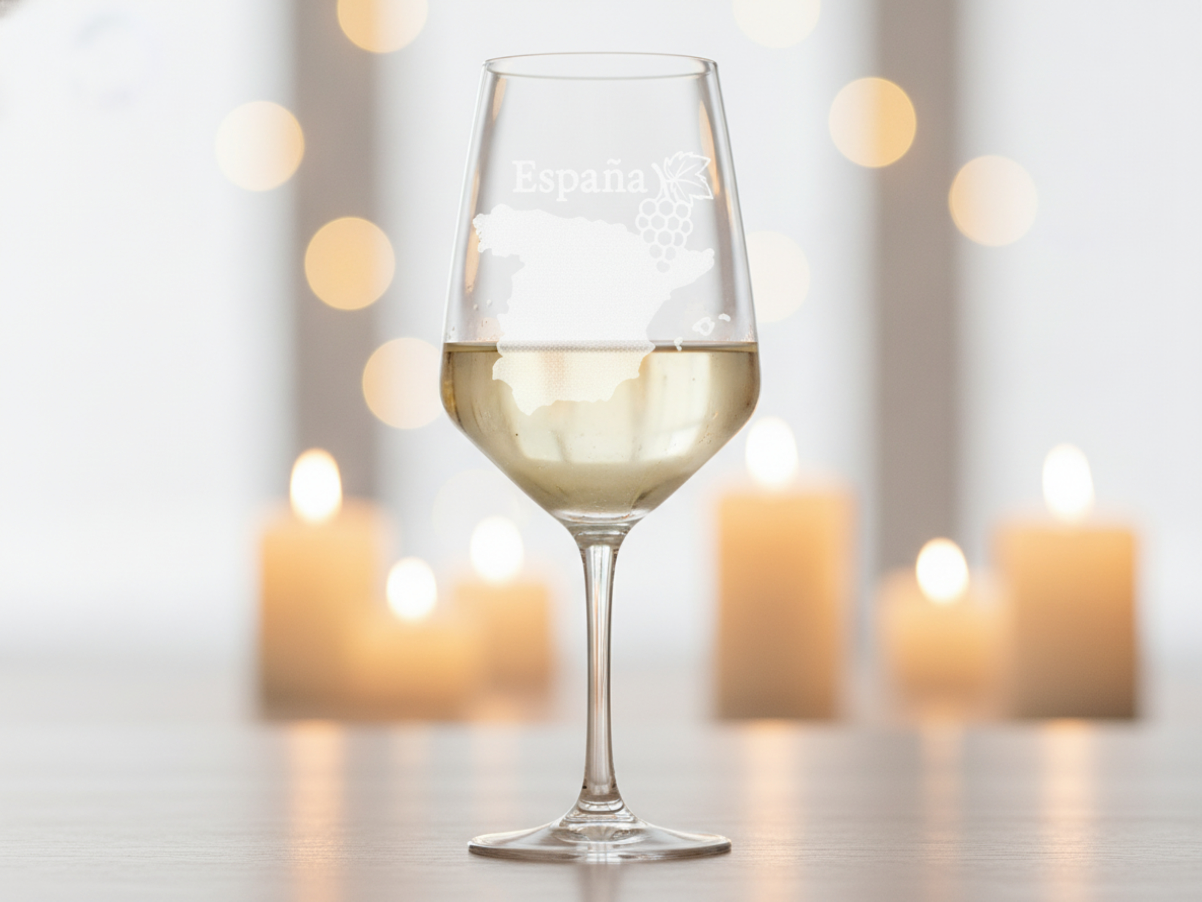 Weinglas mit Gravur Landkarte Spanien 350ml spülmaschinenfest elegantes Design - Vorschau 2