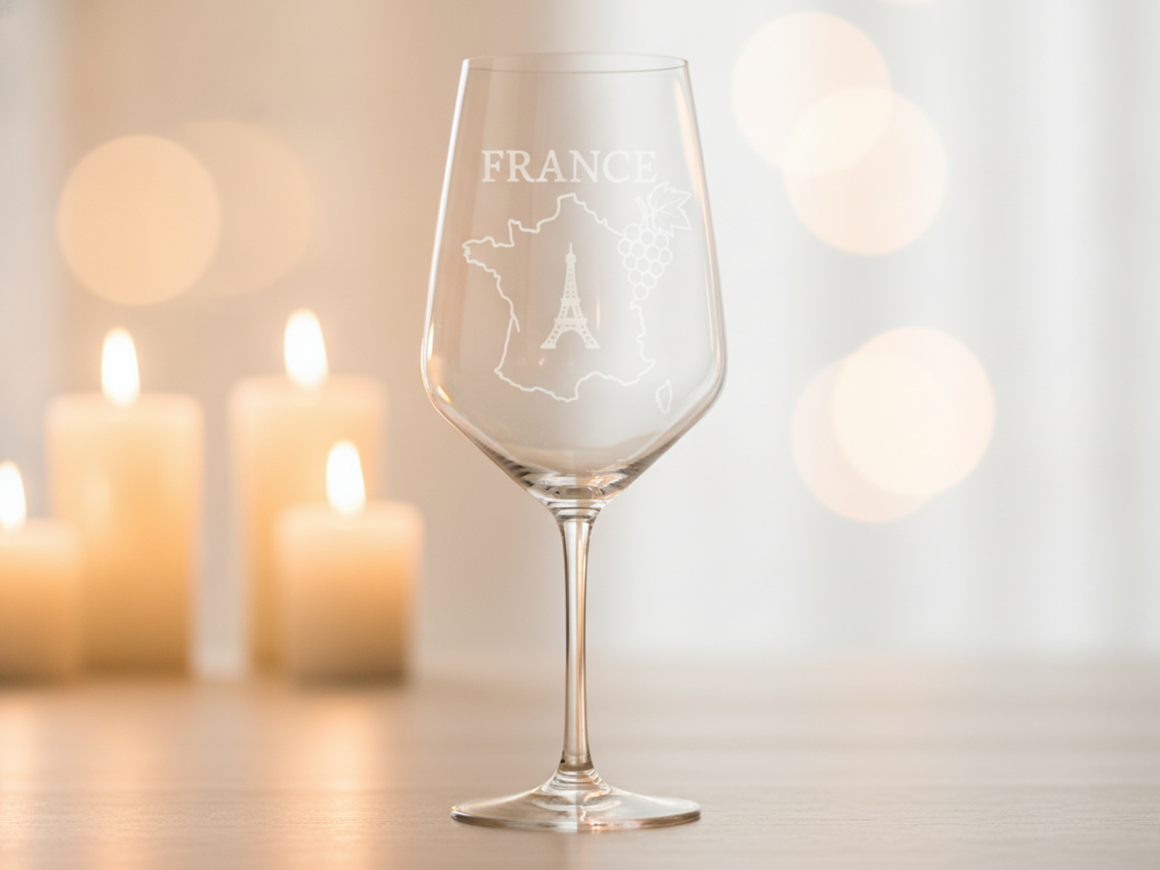 Weinglas Gravur Landkarte Frankreich 350ml spülmaschinenfest für entspannte Abende - Vorschau 2