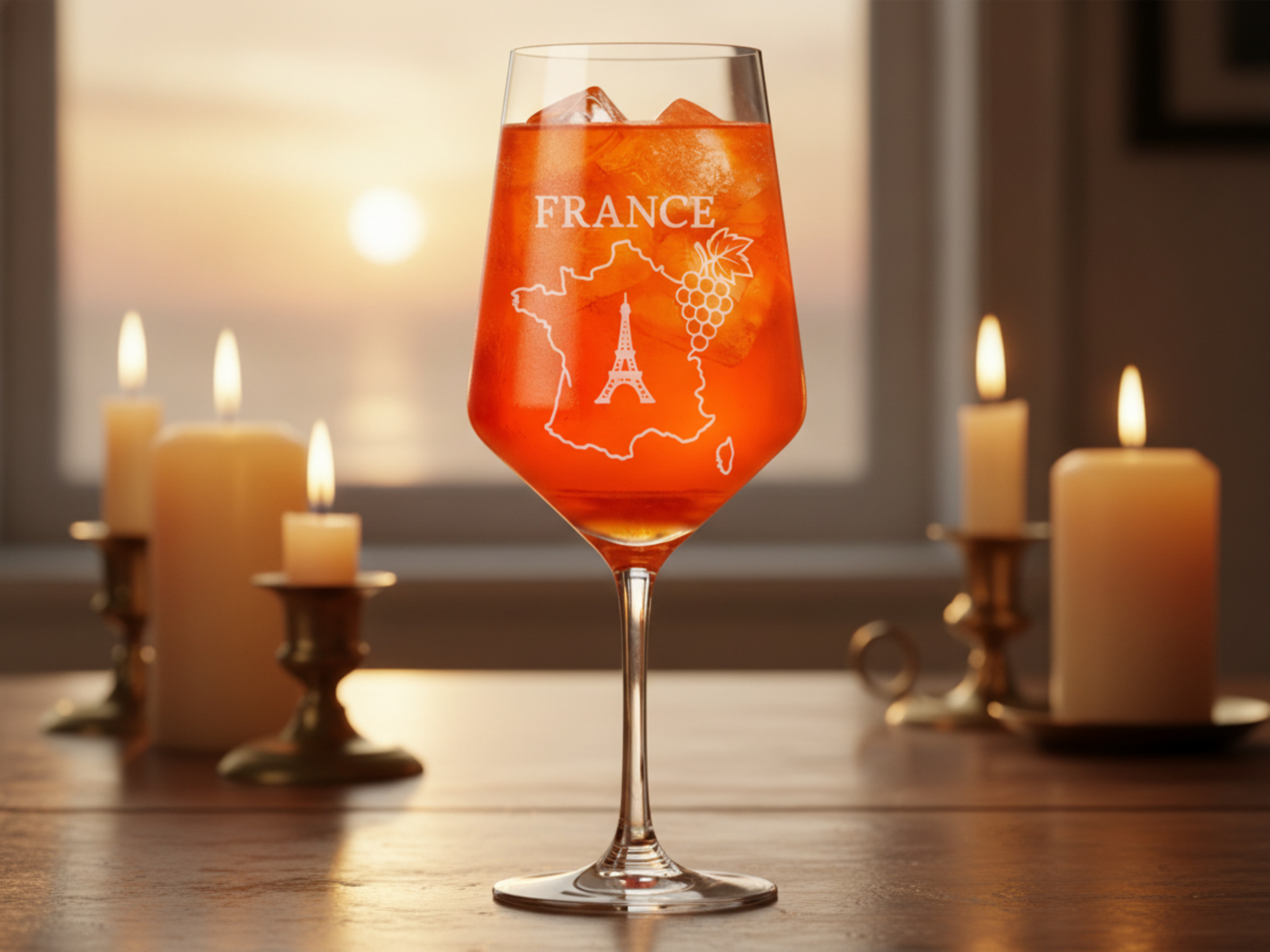 Weinglas Gravur Landkarte Frankreich 350ml spülmaschinenfest für entspannte Abende - Vorschau 5