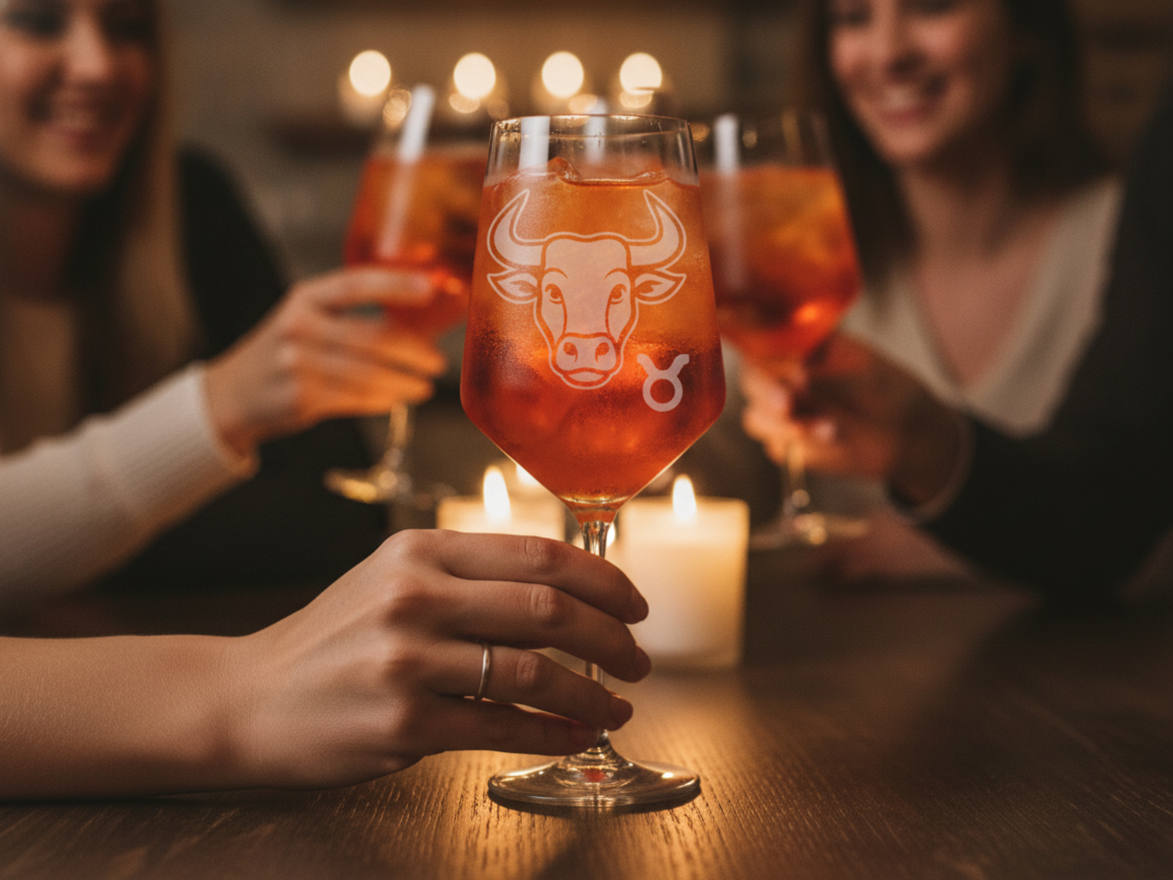 Weinglas Sternzeichen Stier Motiv 350ml spülmaschinenfest mit schöner Gravur - Vorschau 3