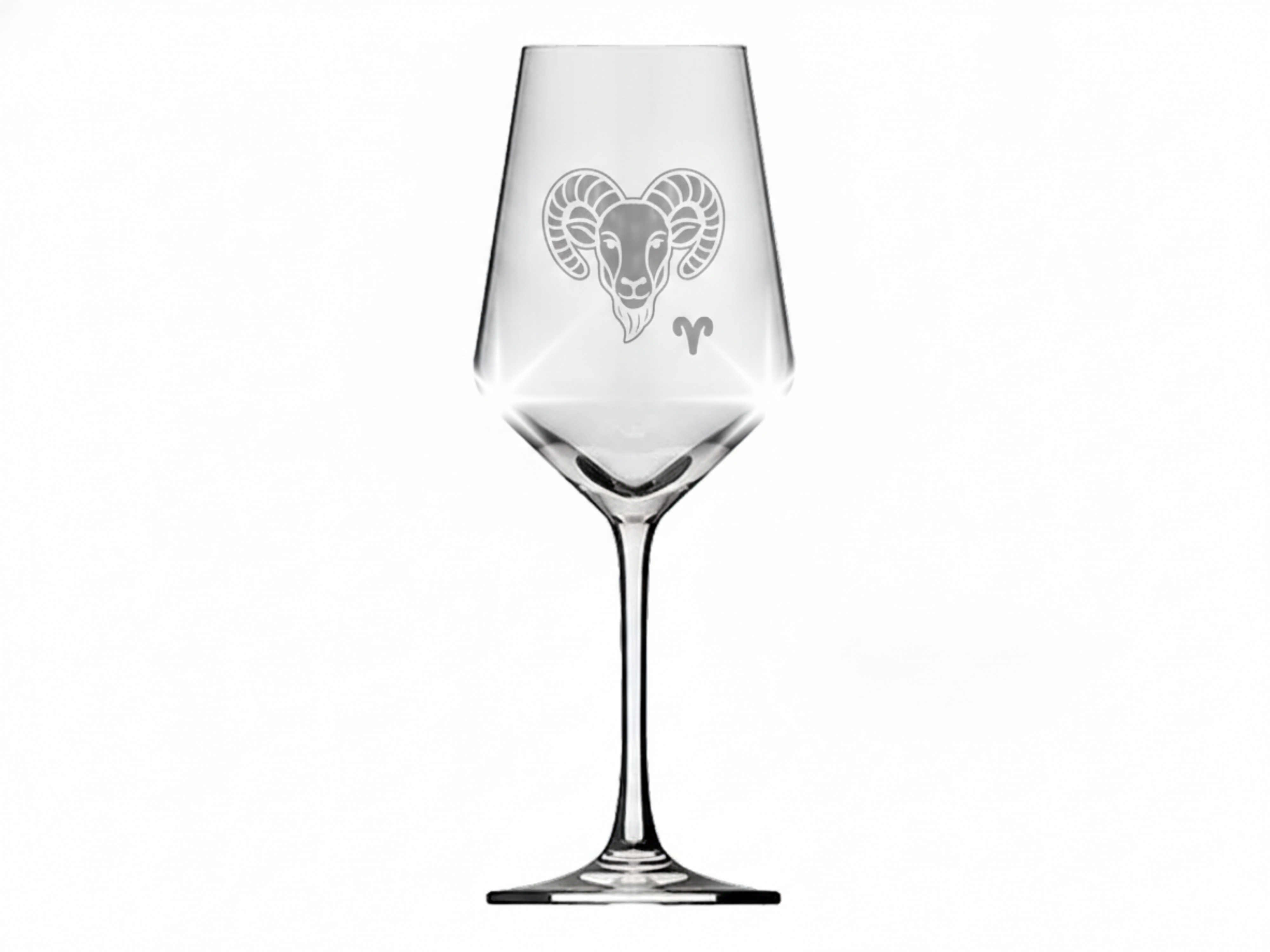 Weinglas Sternzeichen Widder 350ml graviertes Design spülmaschinenfest für Weinliebhaber - Vorschau 6
