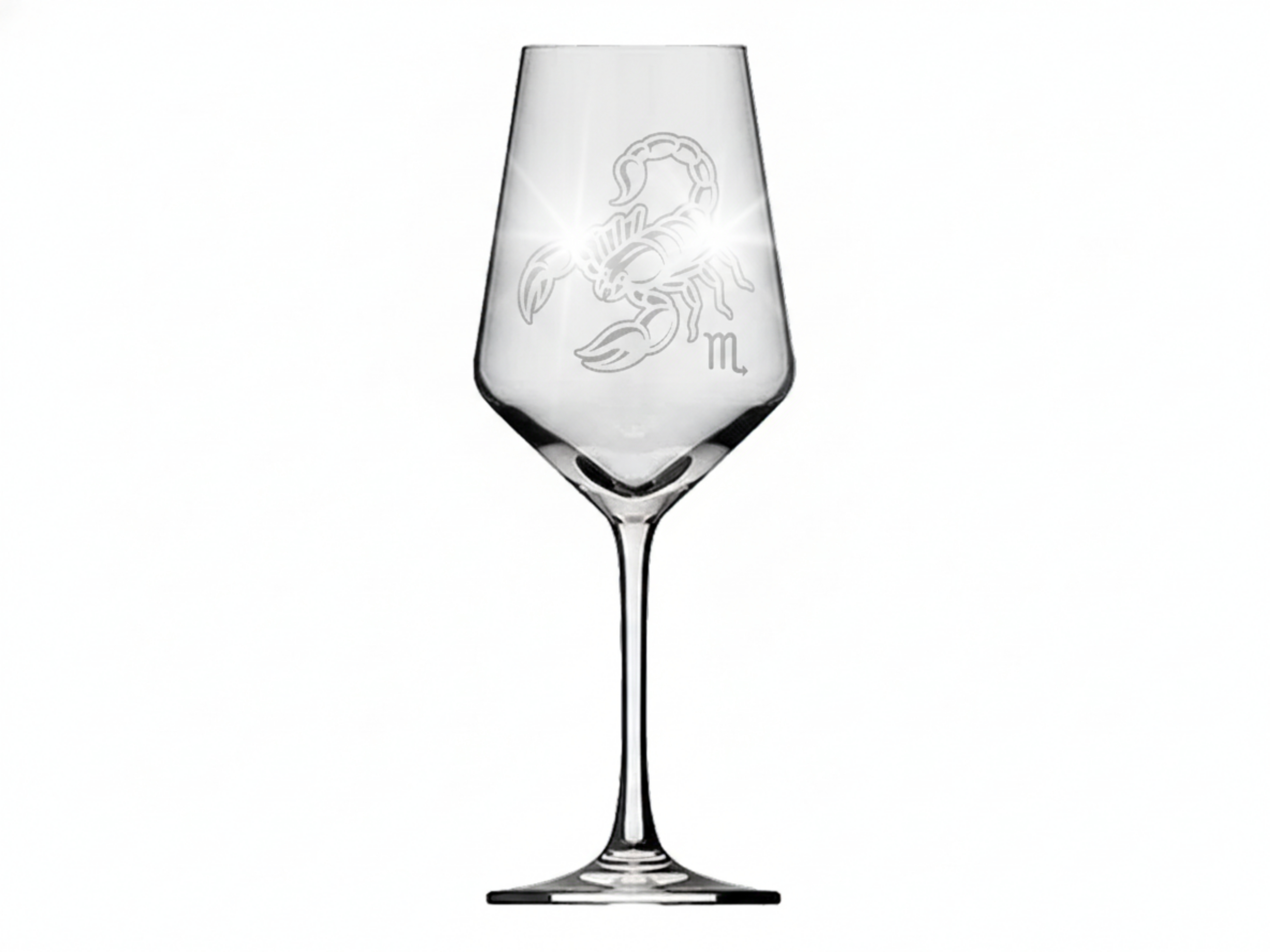 Weinglas Sternzeichen Skorpion Motiv 350ml spülmaschinenfest elegante Gravur ideal für Weinliebhaber - Vorschau 6