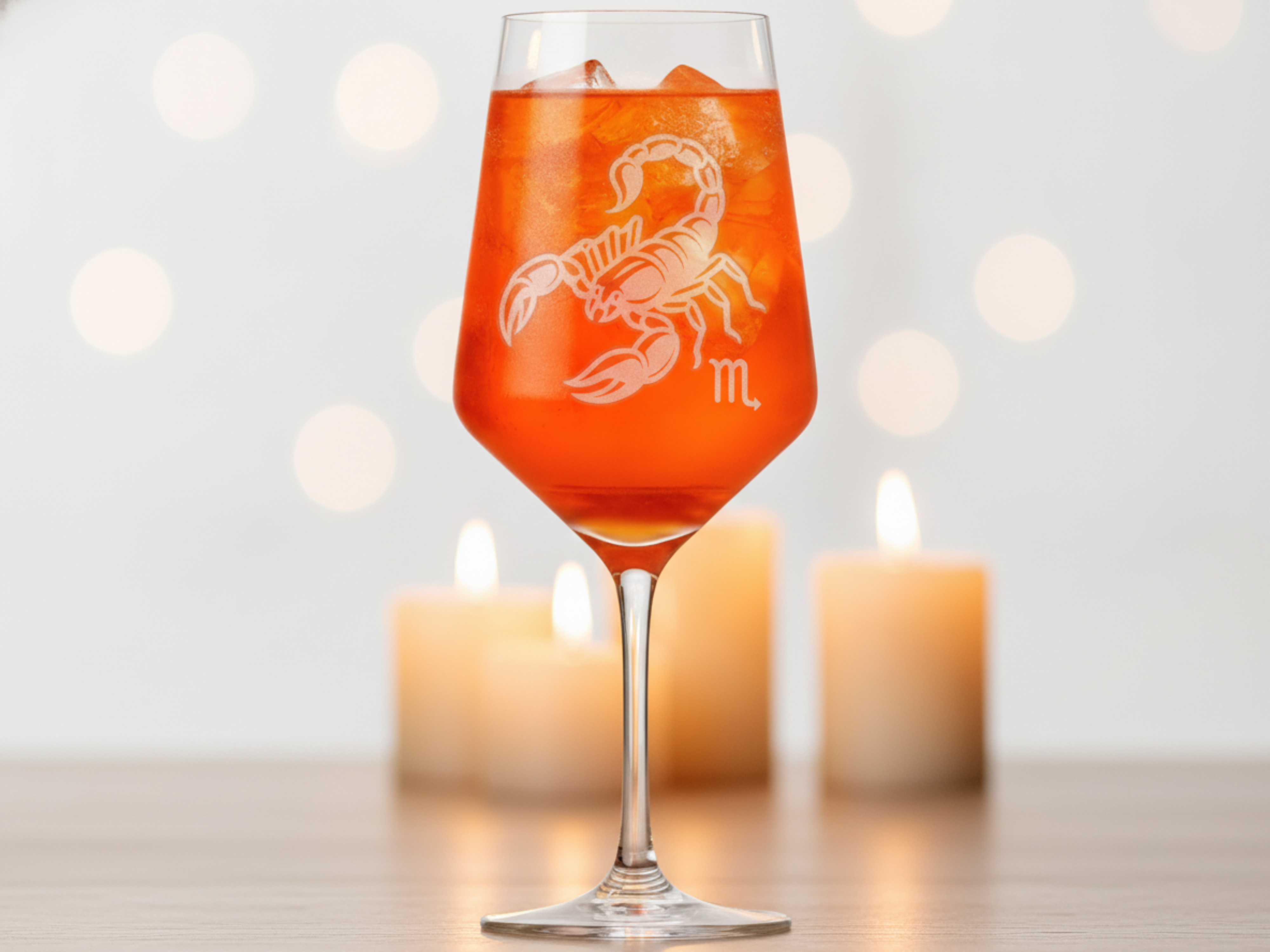 Weinglas Sternzeichen Skorpion Motiv 350ml spülmaschinenfest elegante Gravur ideal für Weinliebhaber - Vorschau 2