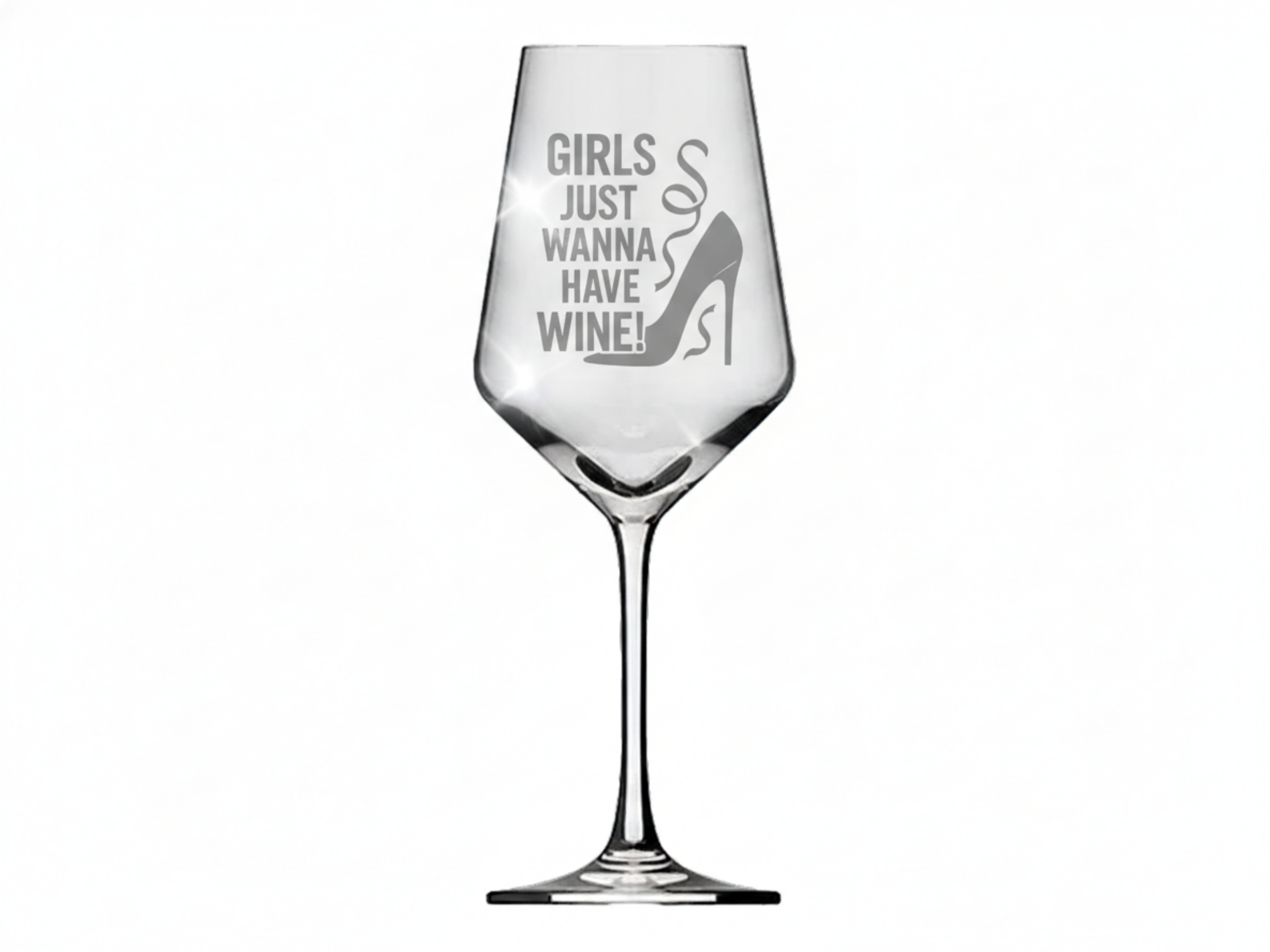 Weinglas mit Gravur Girls just wanna have wine 350ml spülmaschinenfest für gesellige Abende - Vorschau 6