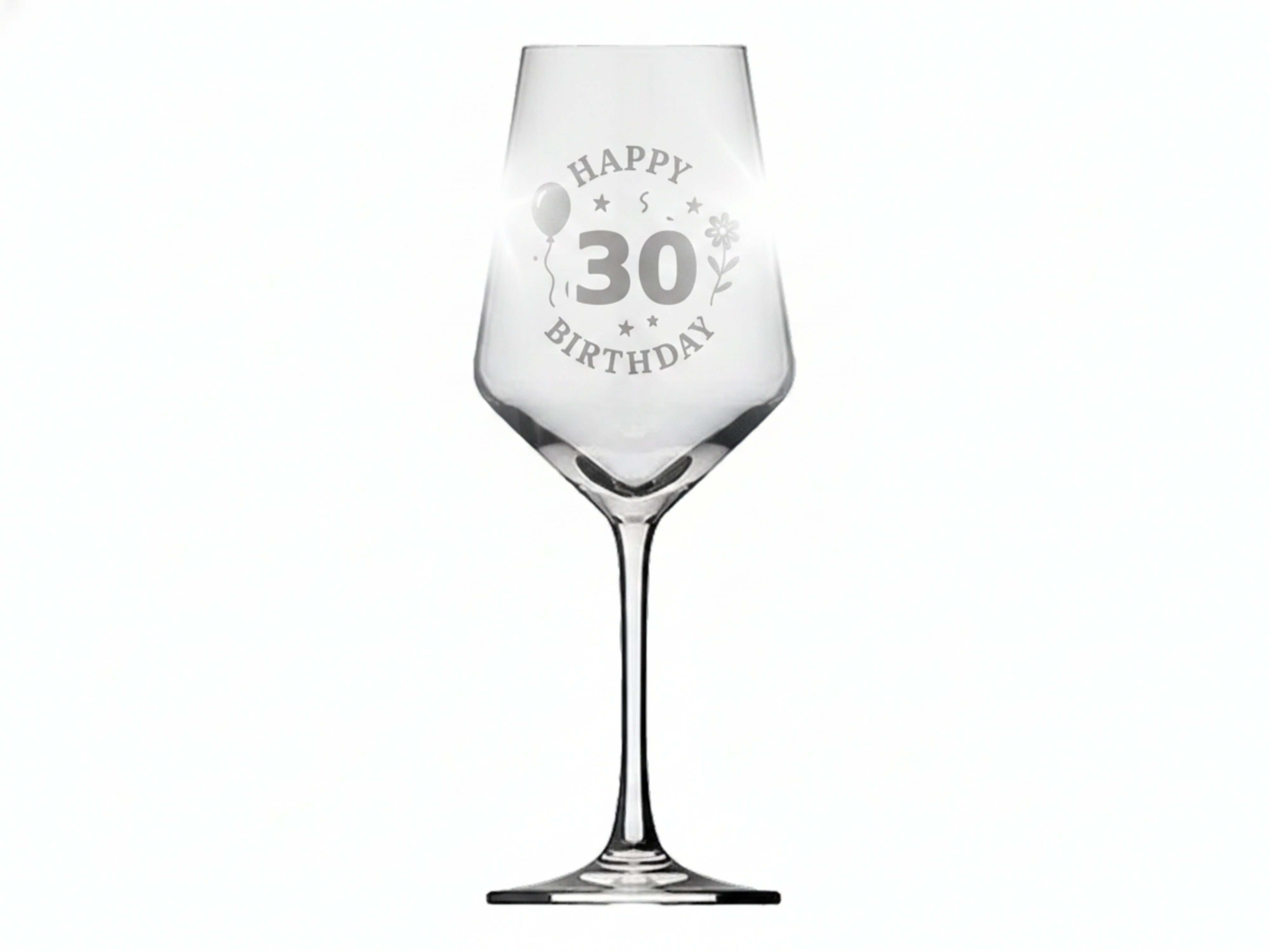 Weinglas Gravur Happy Birthday 30 Geburtstag 350ml spülmaschinenfest - Vorschau 6