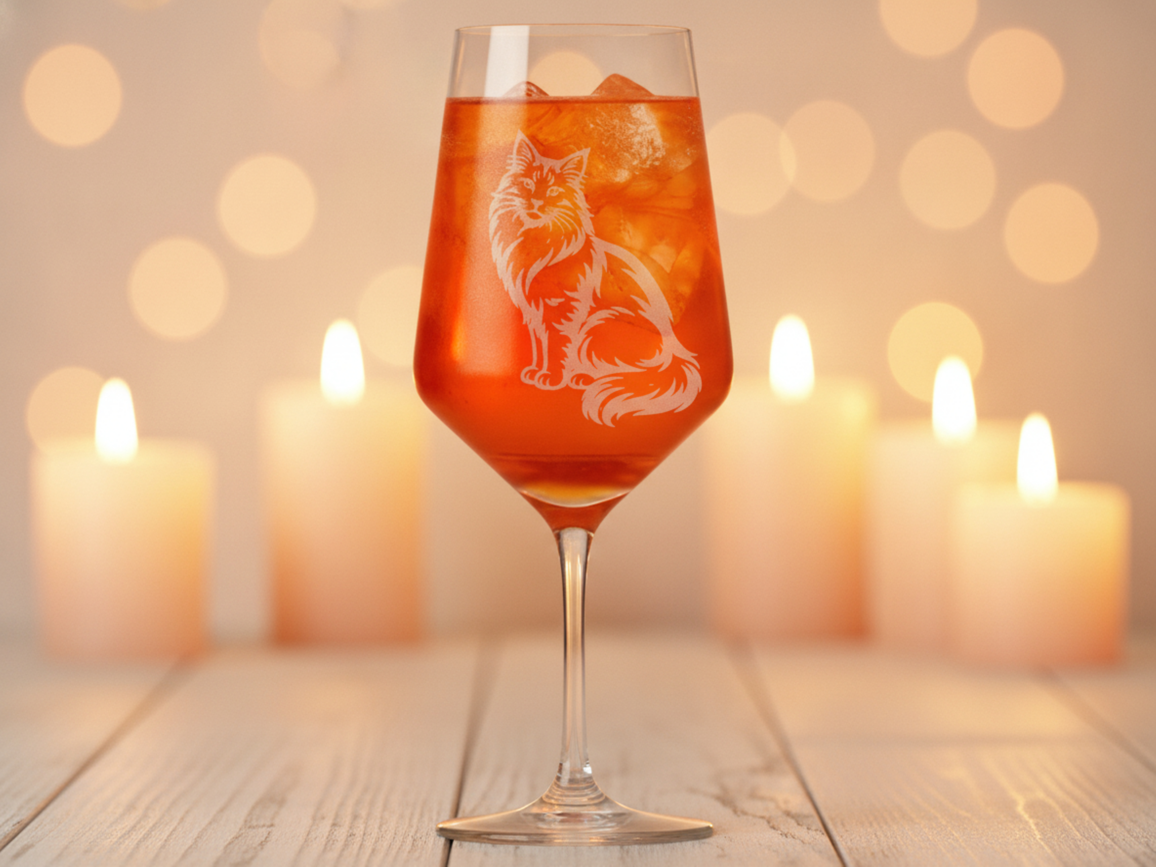 Weinglas mit Gravur Maine-Coon Katze 350 ml spülmaschinenfest elegantes Design für Katzenliebhaber - Vorschau 2