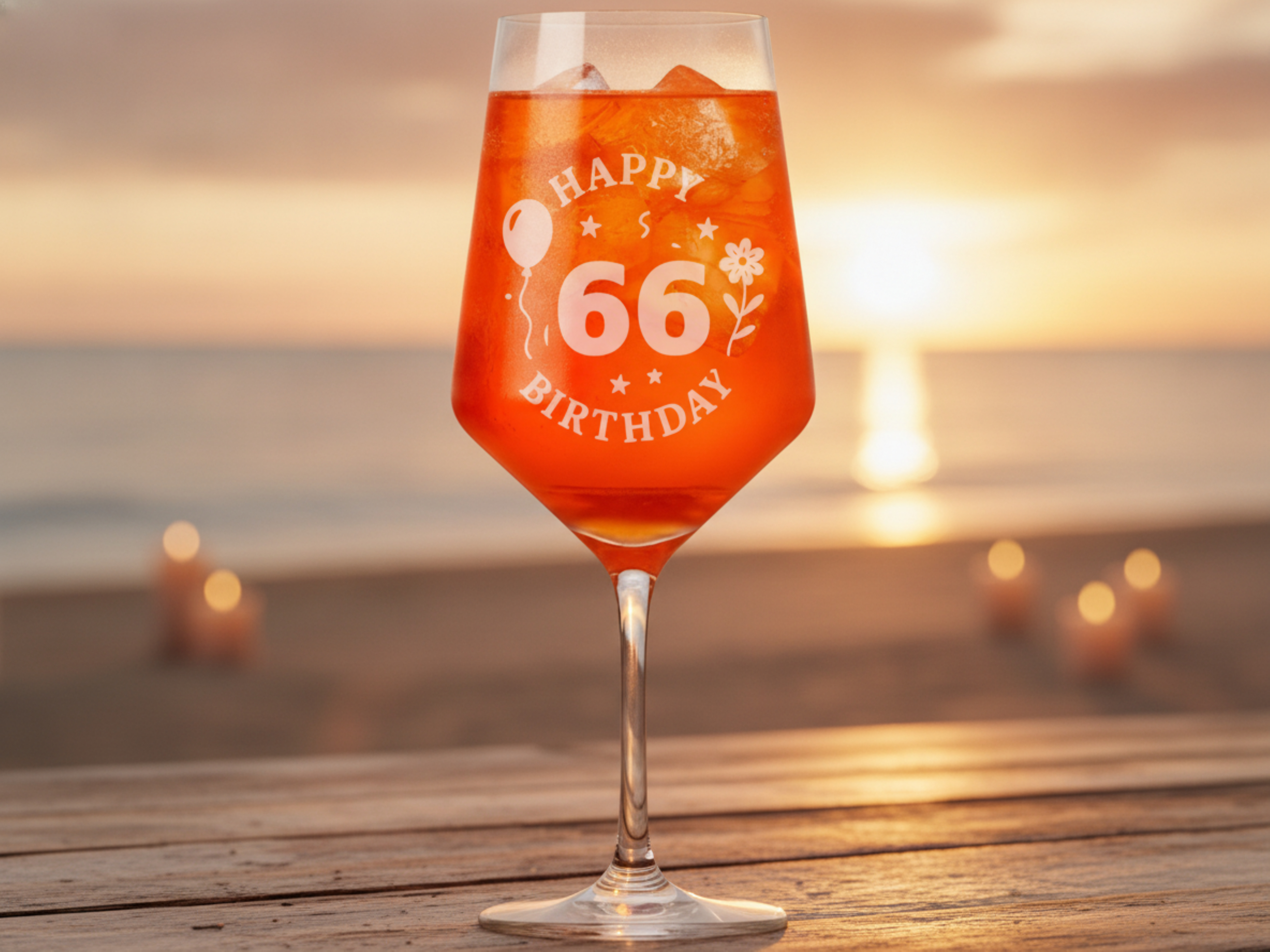 Weinglas Gravur Happy Birthday 66 Geburtstag 350ml spülmaschinenfest - Vorschau 5