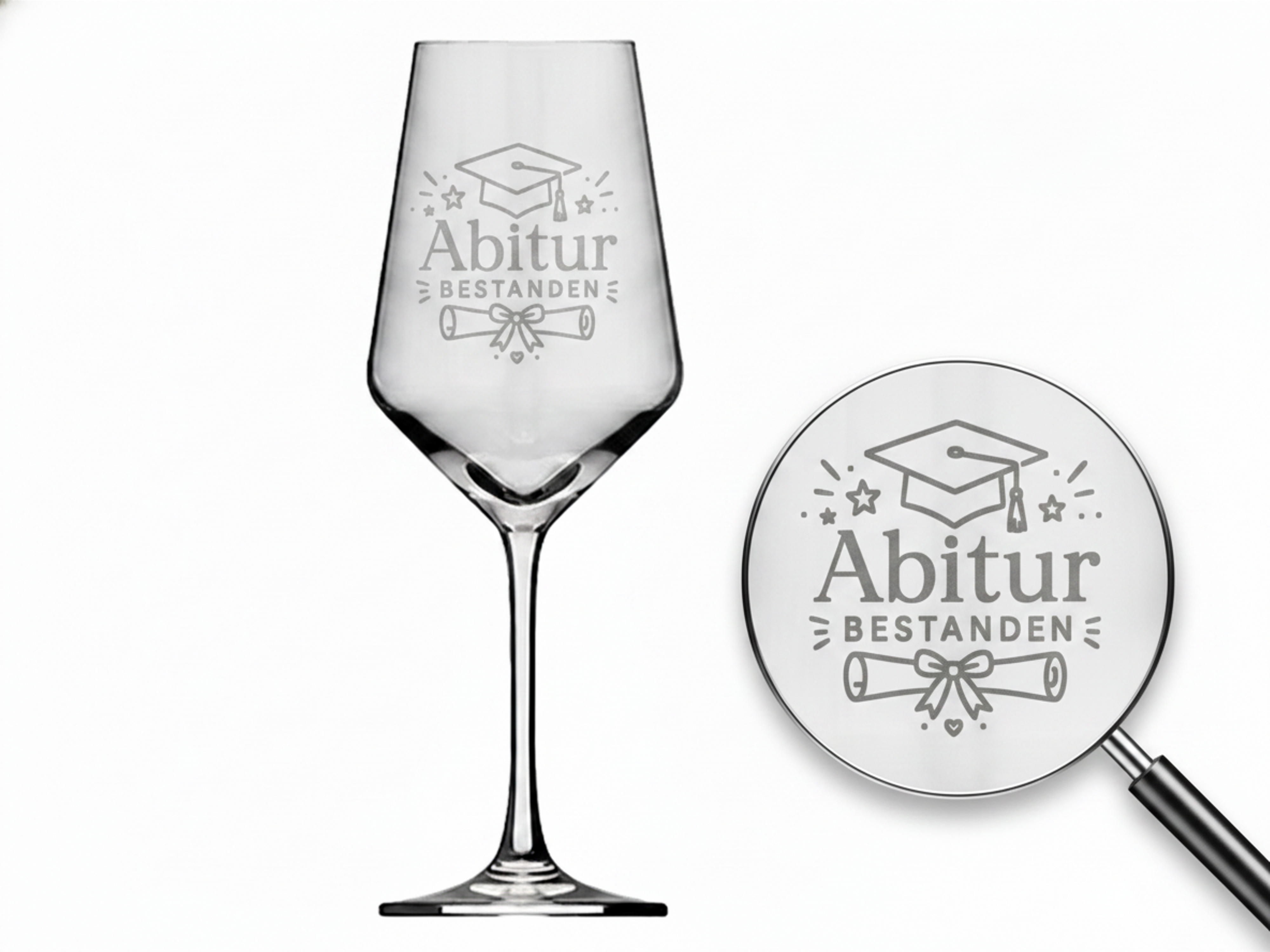Weinglas Abitur bestanden spülmaschinenfest 350ml hochwertig klar