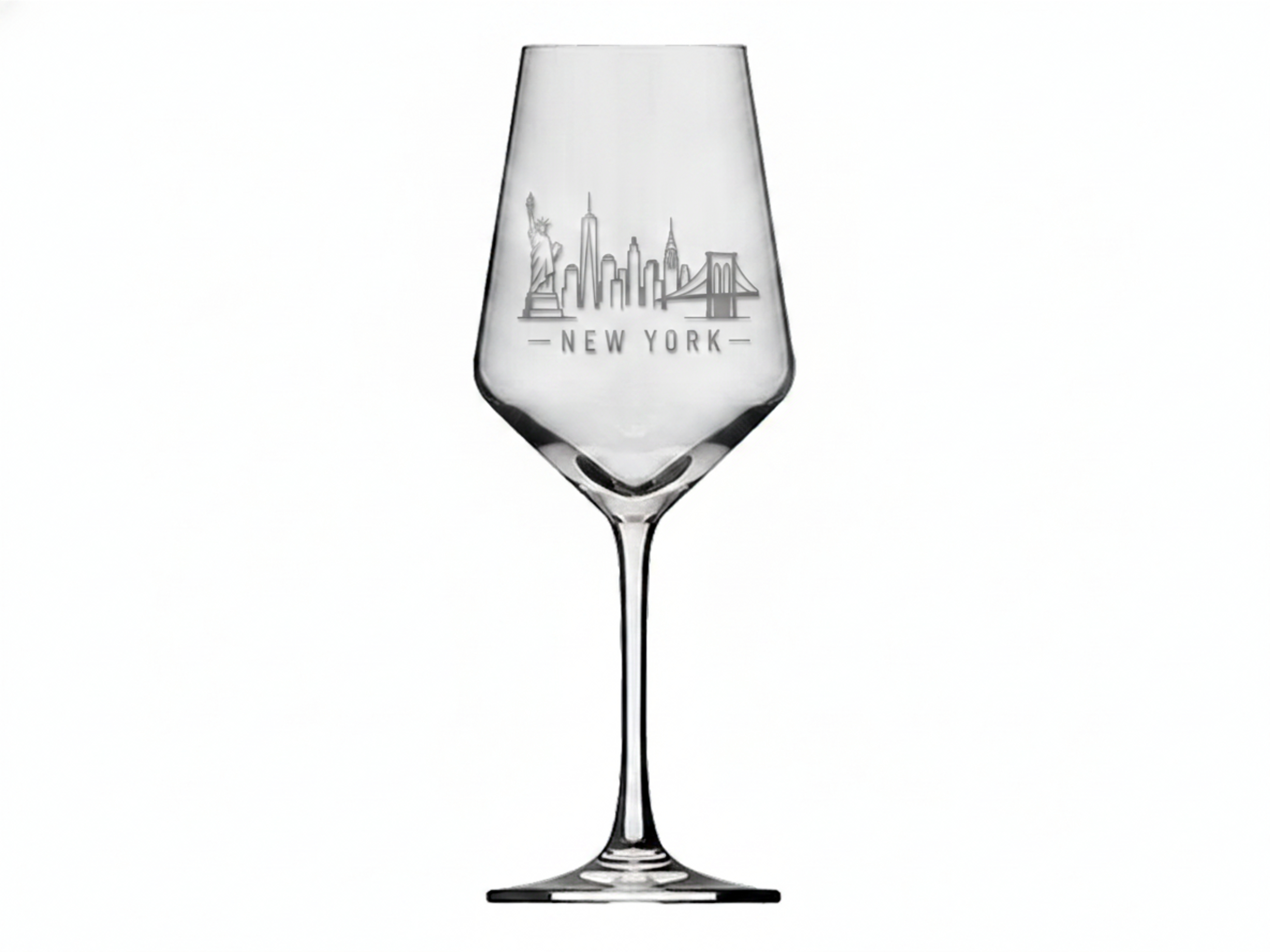 Weinglas Gravur New York 350ml spülmaschinenfest langlebig und praktisch