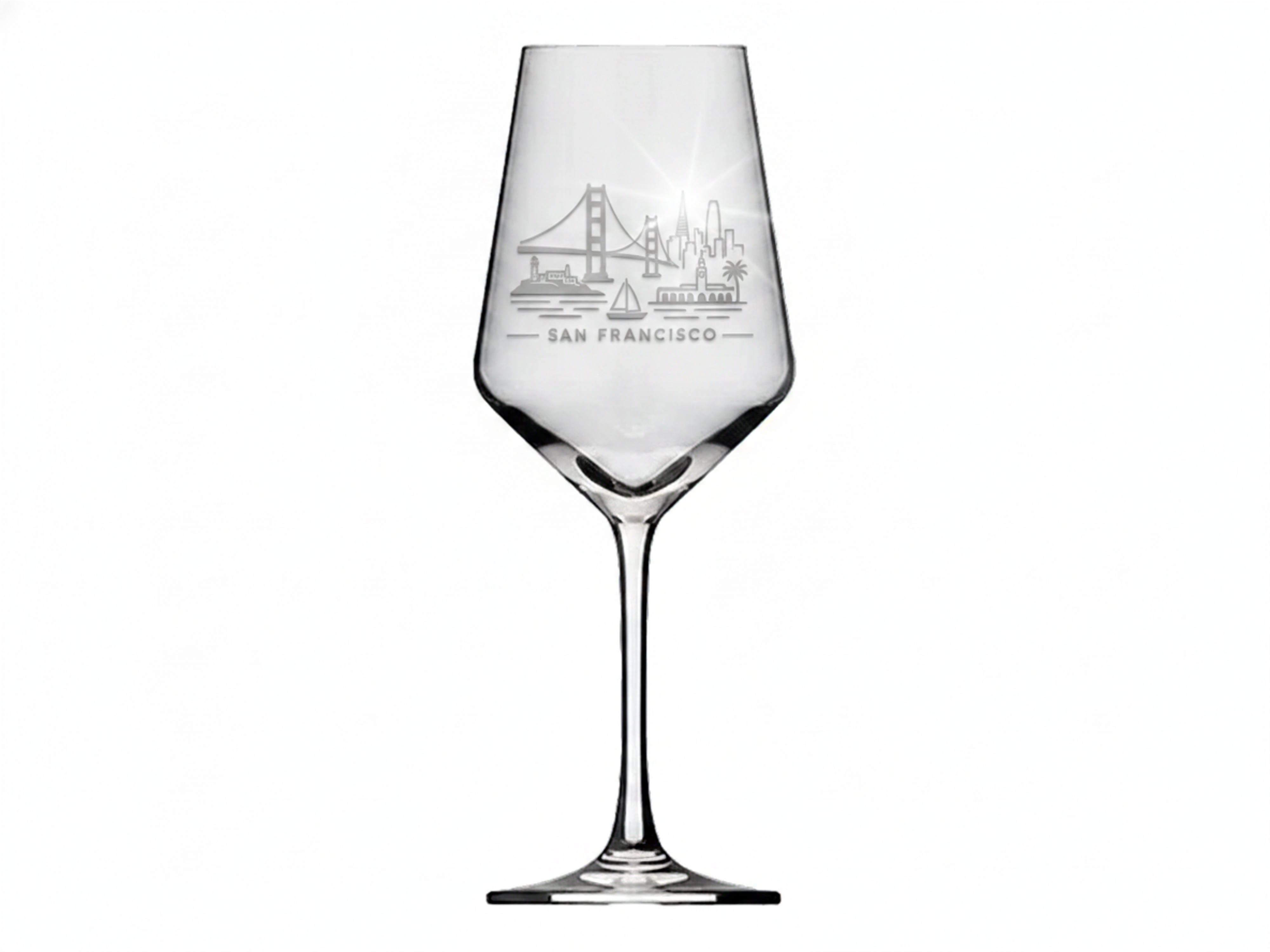 Weinglas Gravur SAN FRANCISCO 350ml spülmaschinenfest robust und praktisch