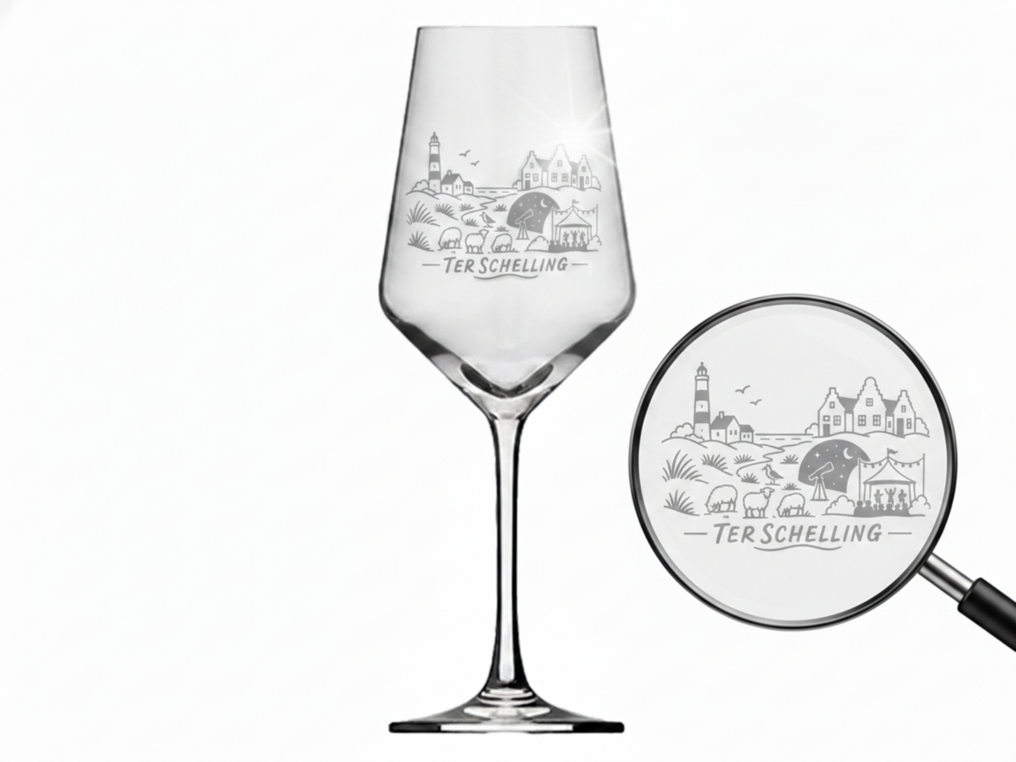 Weinglas Gravur Terschelling 350ml spülmaschinenfest robust und elegant