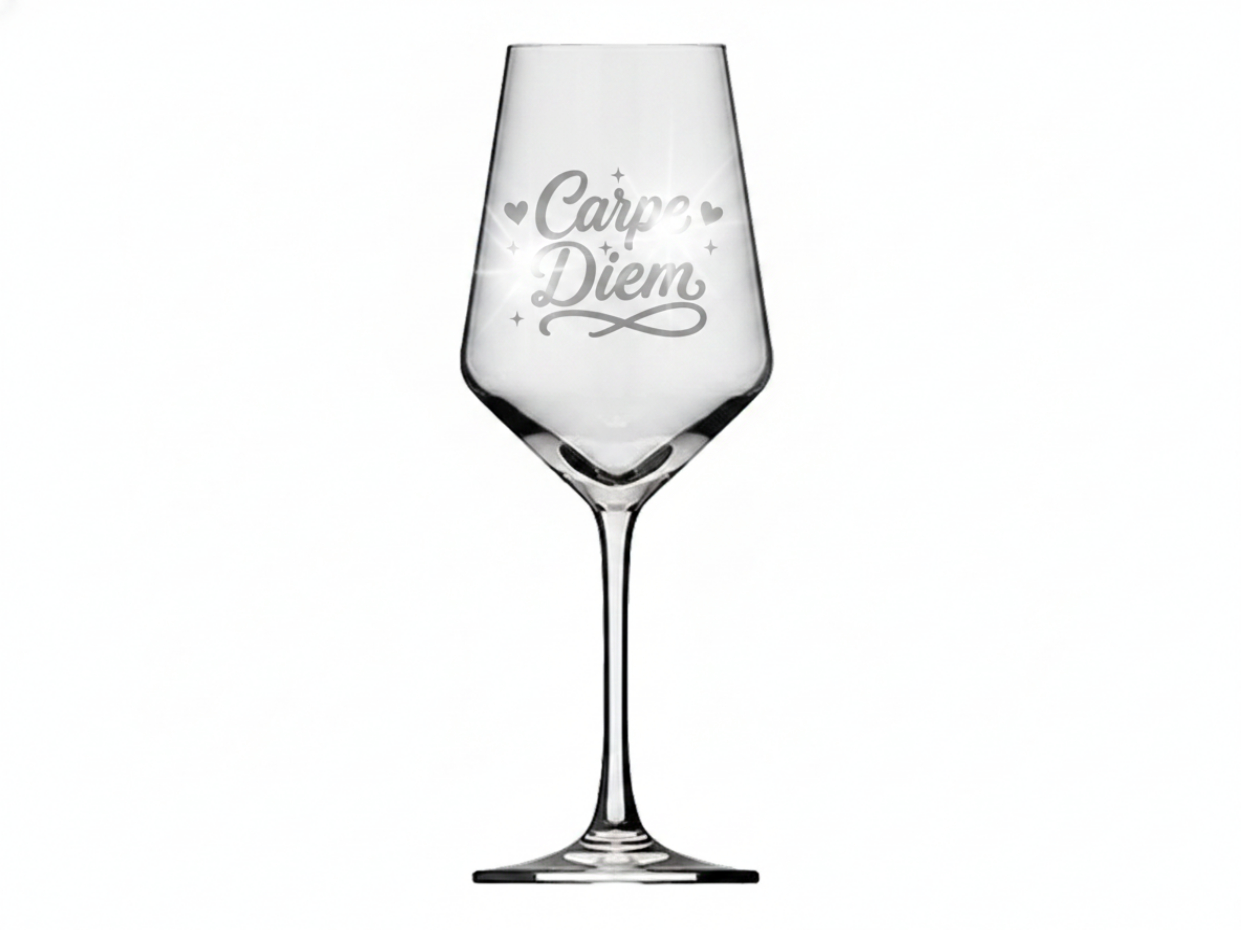 Weinglas mit Spruch-Gravur 'Carpe Diem' 350ml spülmaschinenfest und vielseitig einsetzbar - Vorschau 6