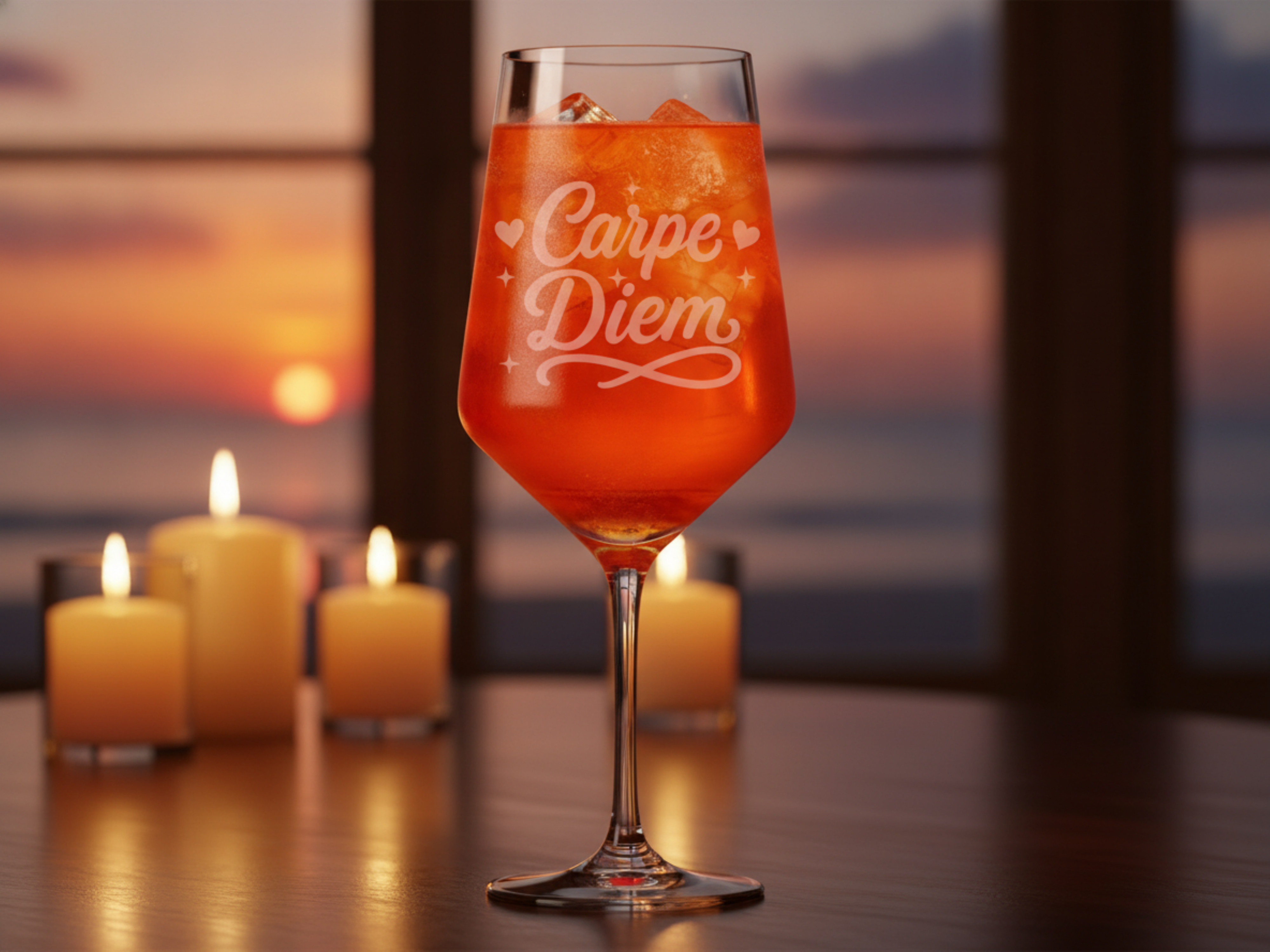 Weinglas mit Spruch-Gravur 'Carpe Diem' 350ml spülmaschinenfest und vielseitig einsetzbar - Vorschau 5