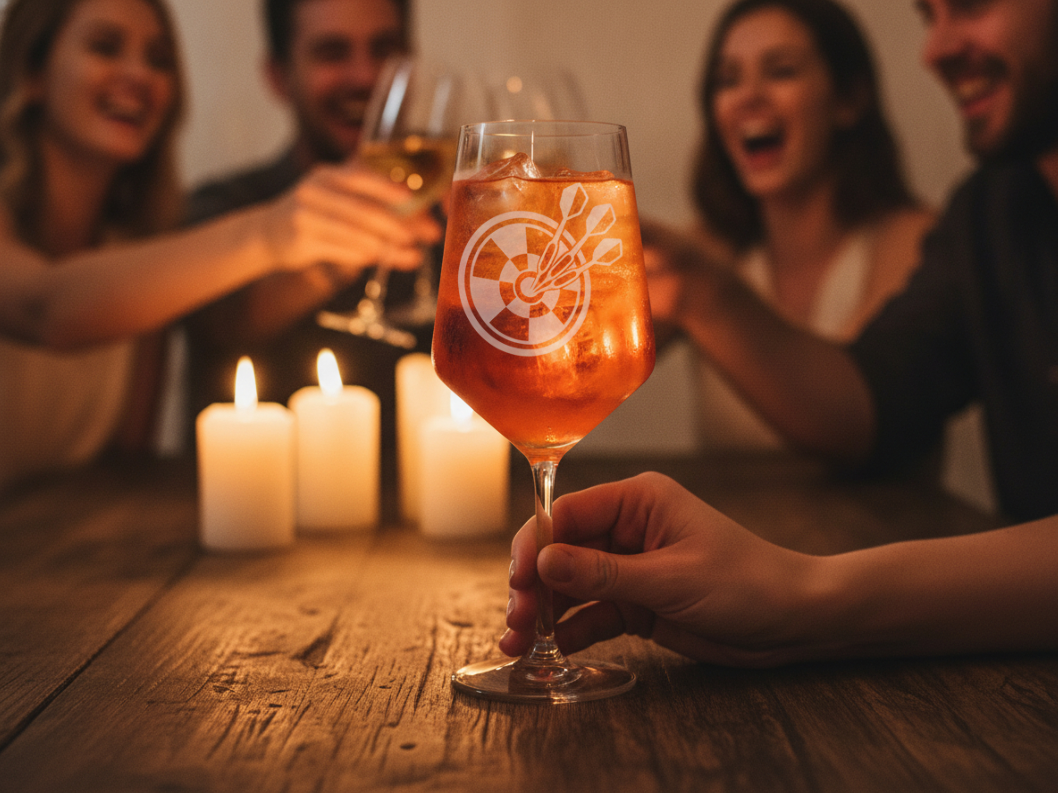 Weinglas Gravur Darts 350ml spülmaschinenfest für verschiedenen Weinsorten - Vorschau 3