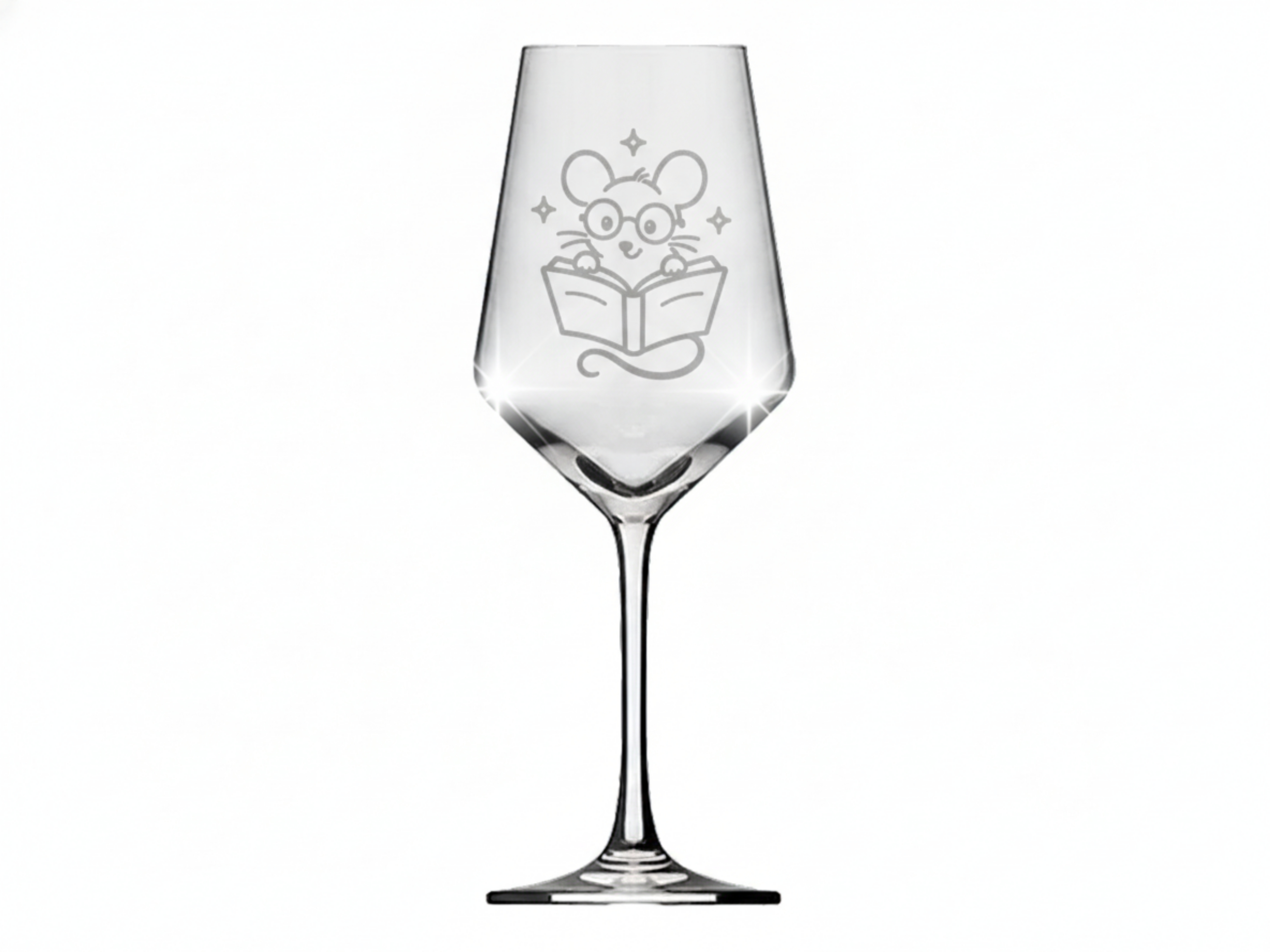 Weinglas Gravur Leseratte 350ml spülmaschinenfest für Bücherliebhaber - Vorschau 6