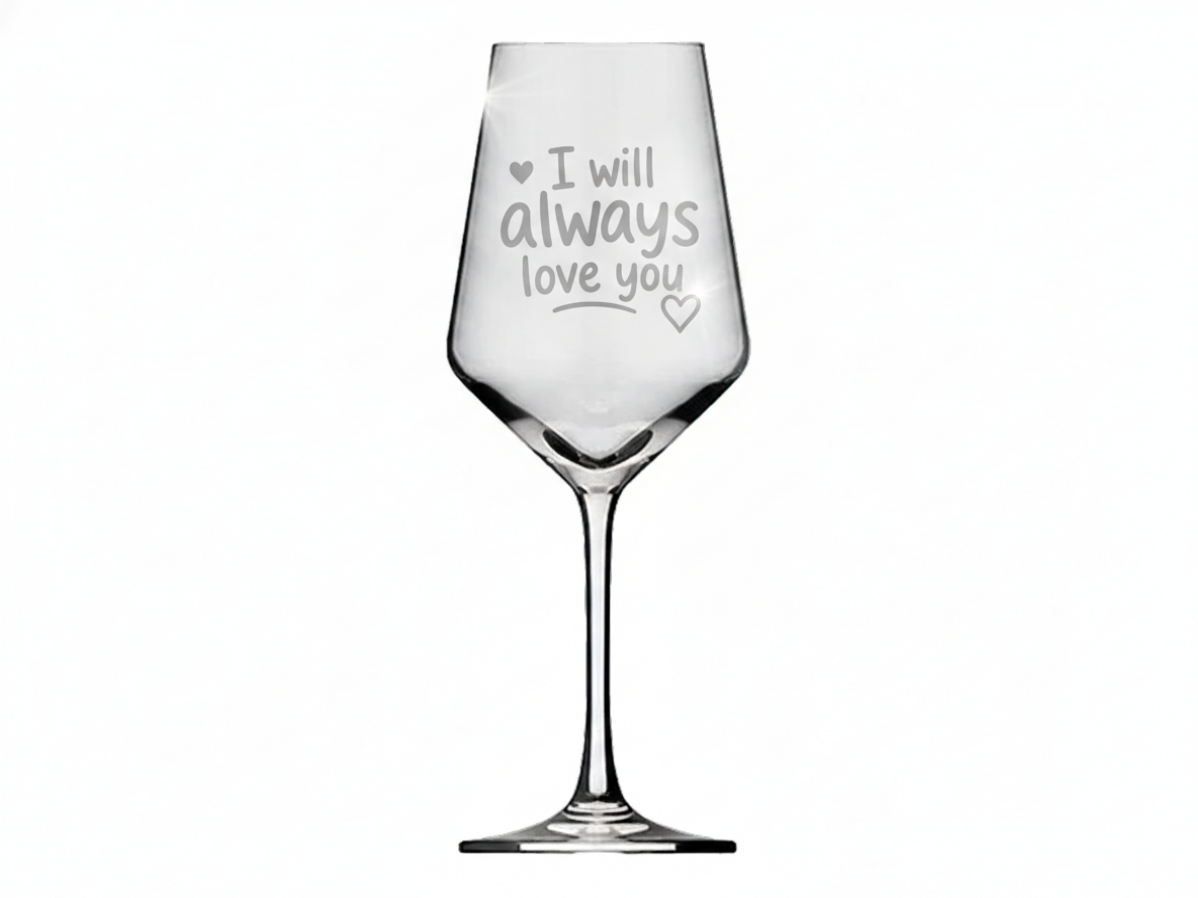 Weinglas Gravur Ewige Liebe 350ml spülmaschinenfest und robust für den Alltag - Vorschau 6