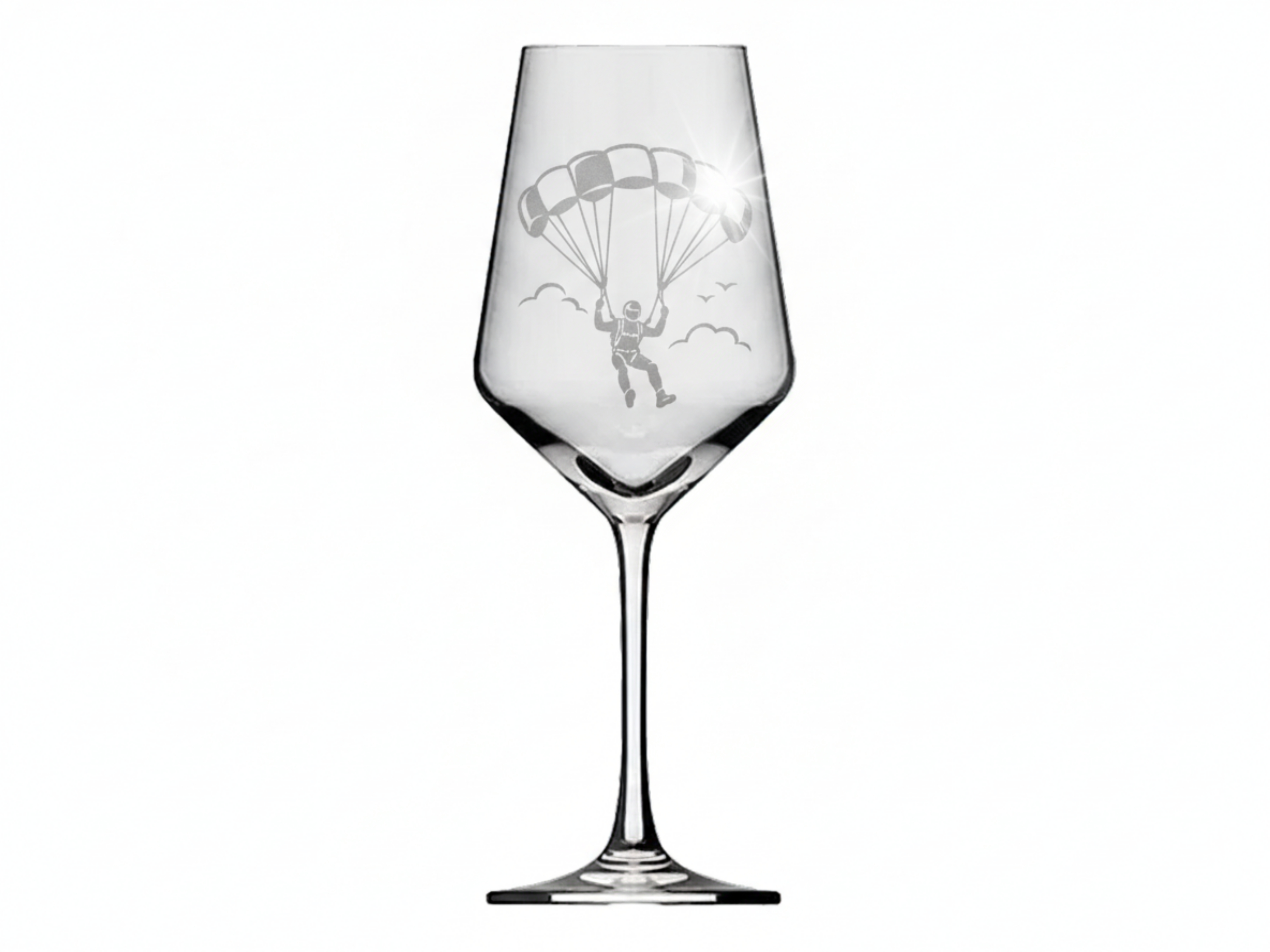 Weinglas Gravur Paragliding 350ml spülmaschinenfest - langlebig und stilvoll - Vorschau 6