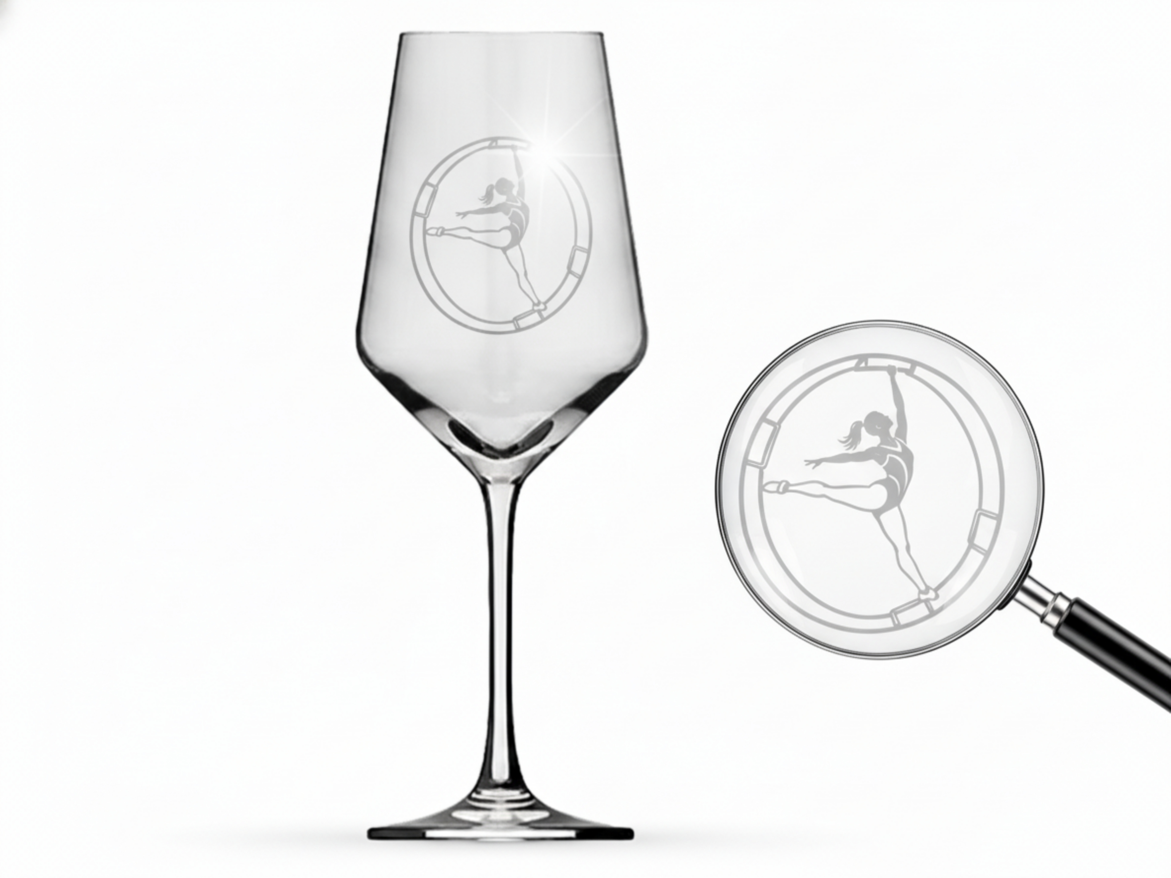 Weinglas Gravur Röhnrad 350ml spülmaschinenfest und robust für den Alltag