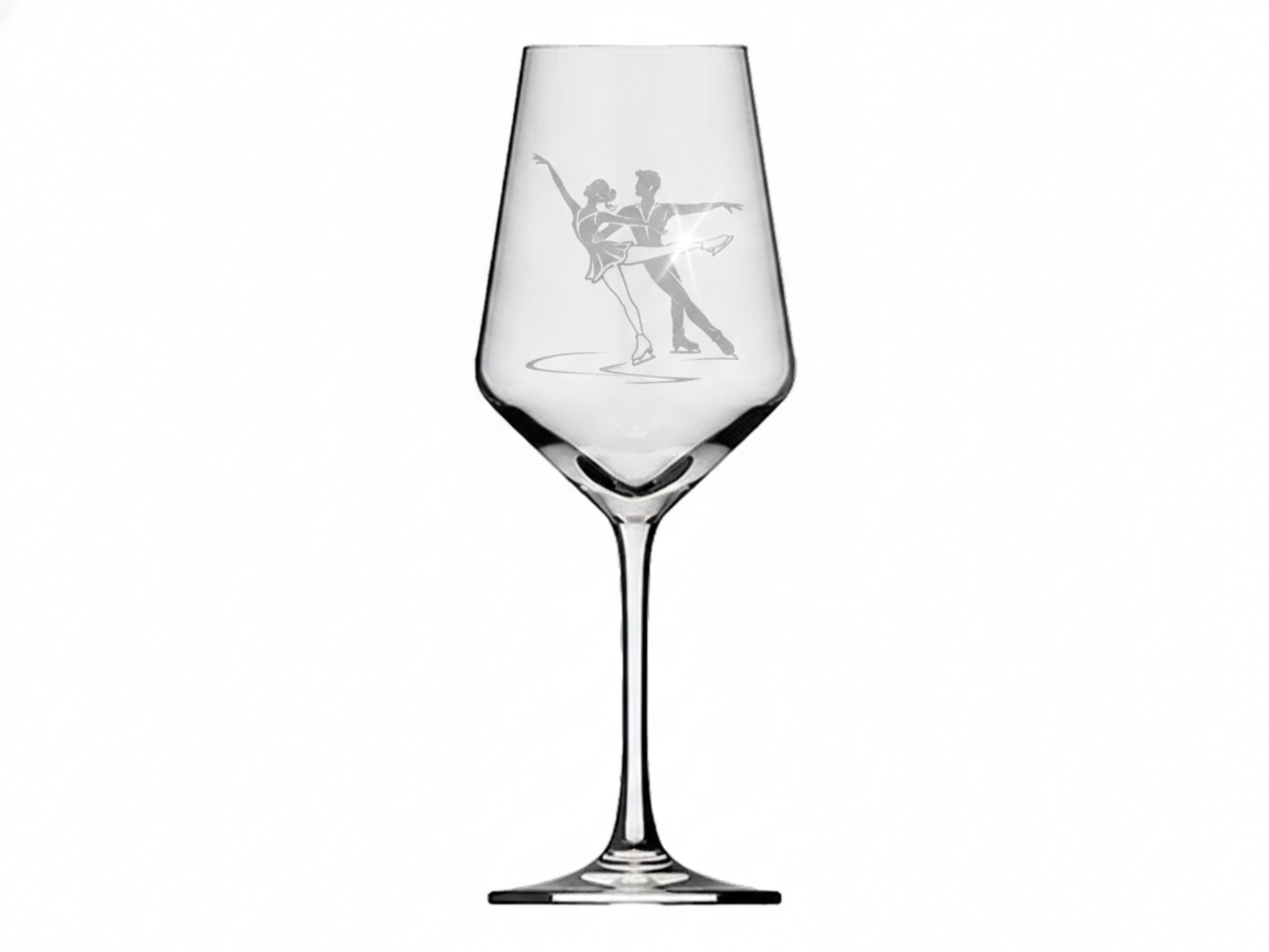 Weinglas Gravur Eiskunstlauf 350ml spülmaschinenfest für Weinliebhaber - Vorschau 6