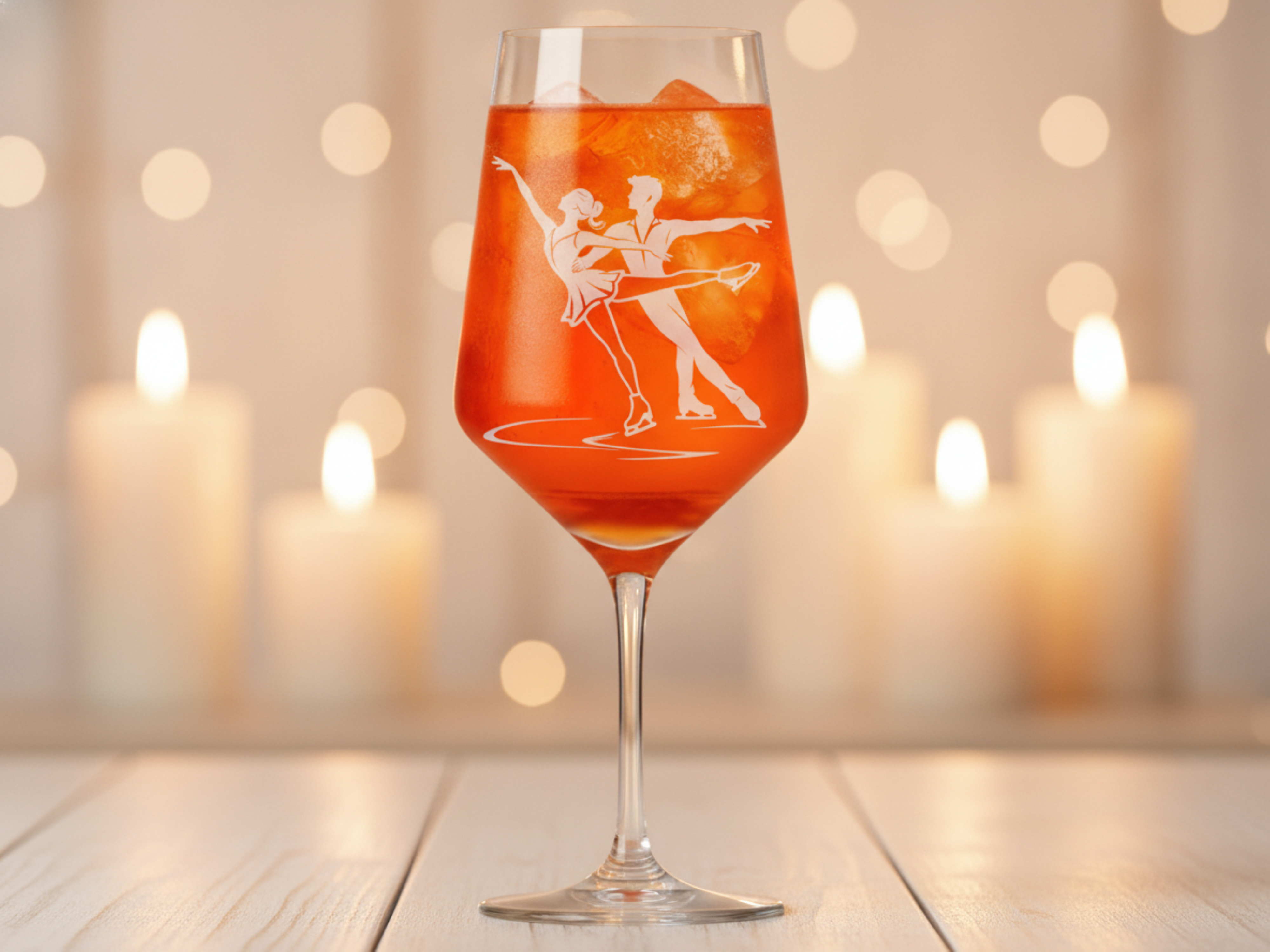 Weinglas Gravur Eiskunstlauf 350ml spülmaschinenfest für Weinliebhaber - Vorschau 2