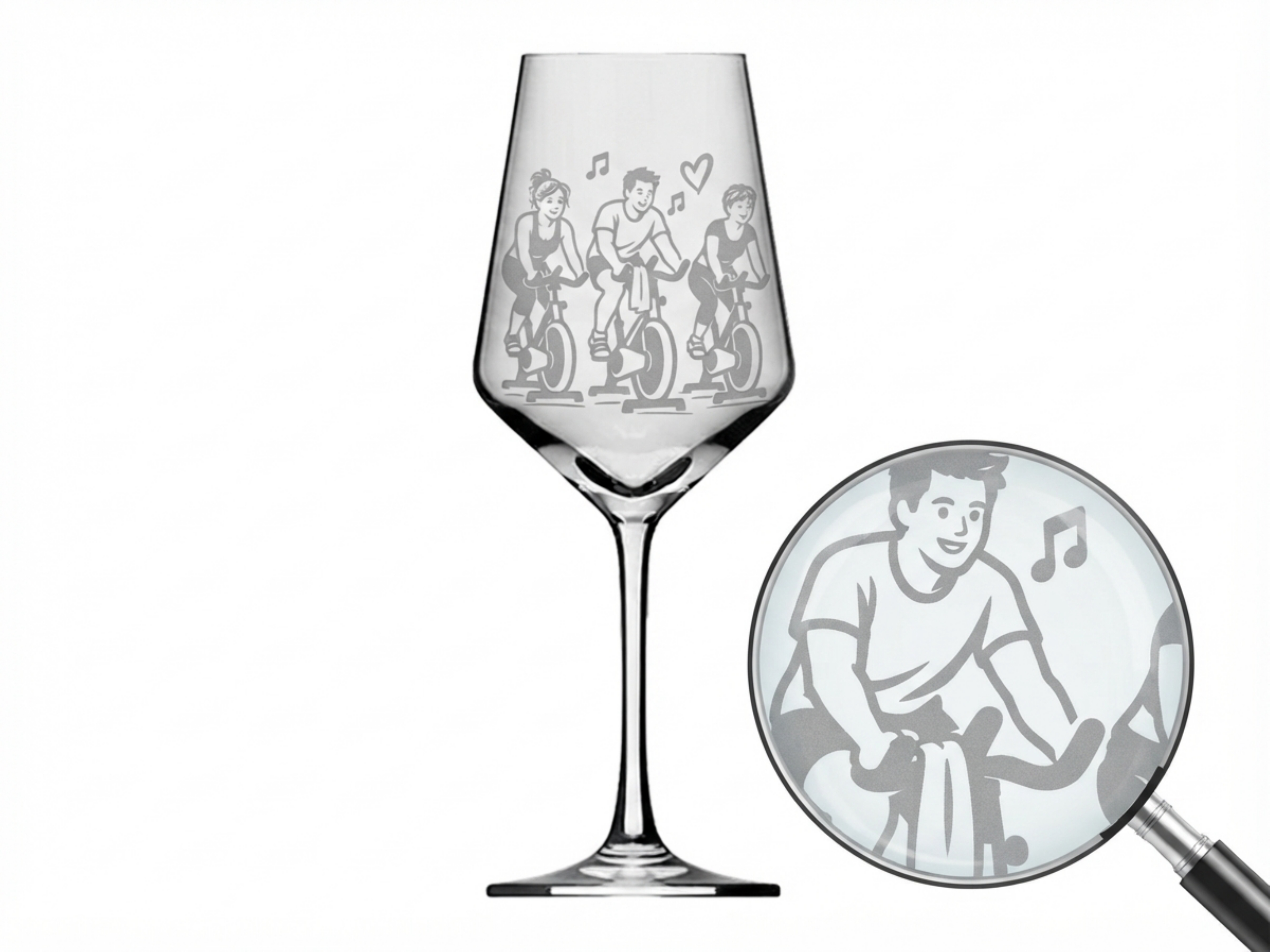 Valhalla Weinglas Gravur Indoor Cyling 350ml spülmaschinenfest