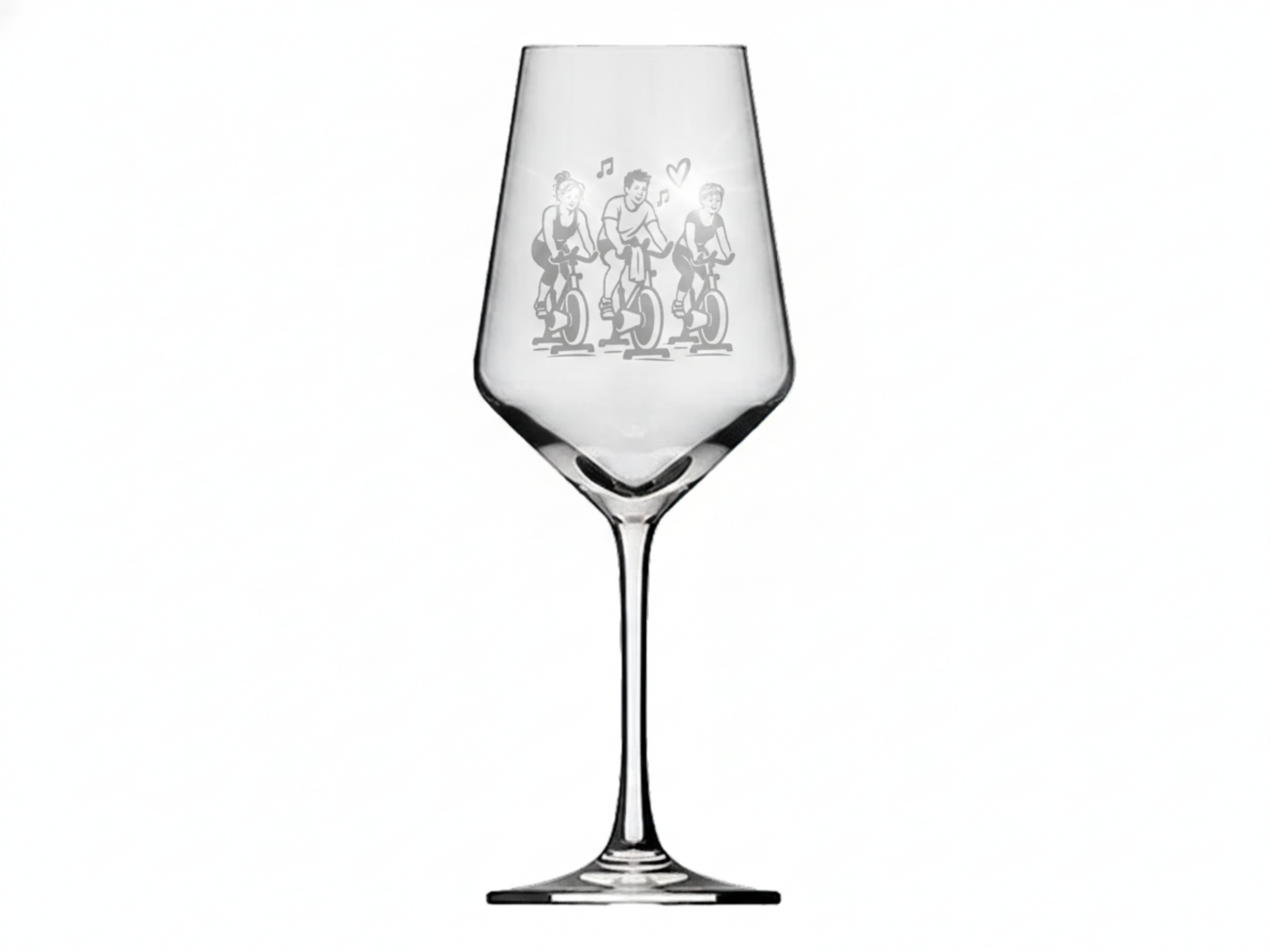 Weinglas Gravur Indoor Cyling 350ml spülmaschinenfest - Vorschau 6