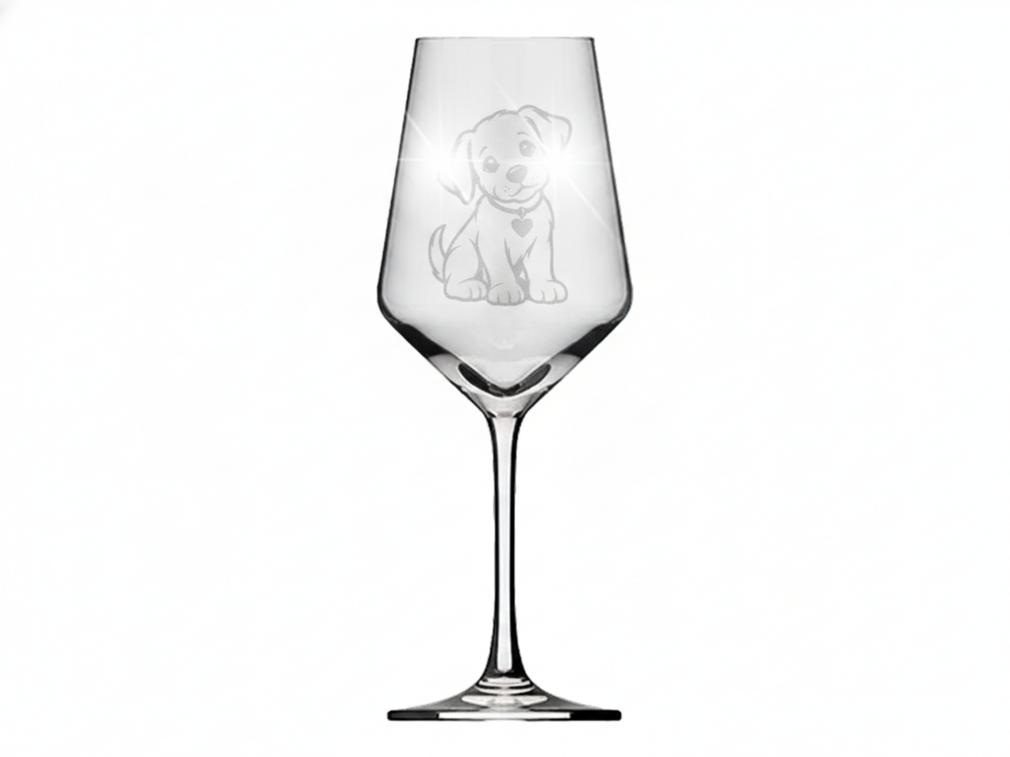 Weinglas Gravur Welpe Flocke 350ml spülmaschinenfest - Vorschau 6
