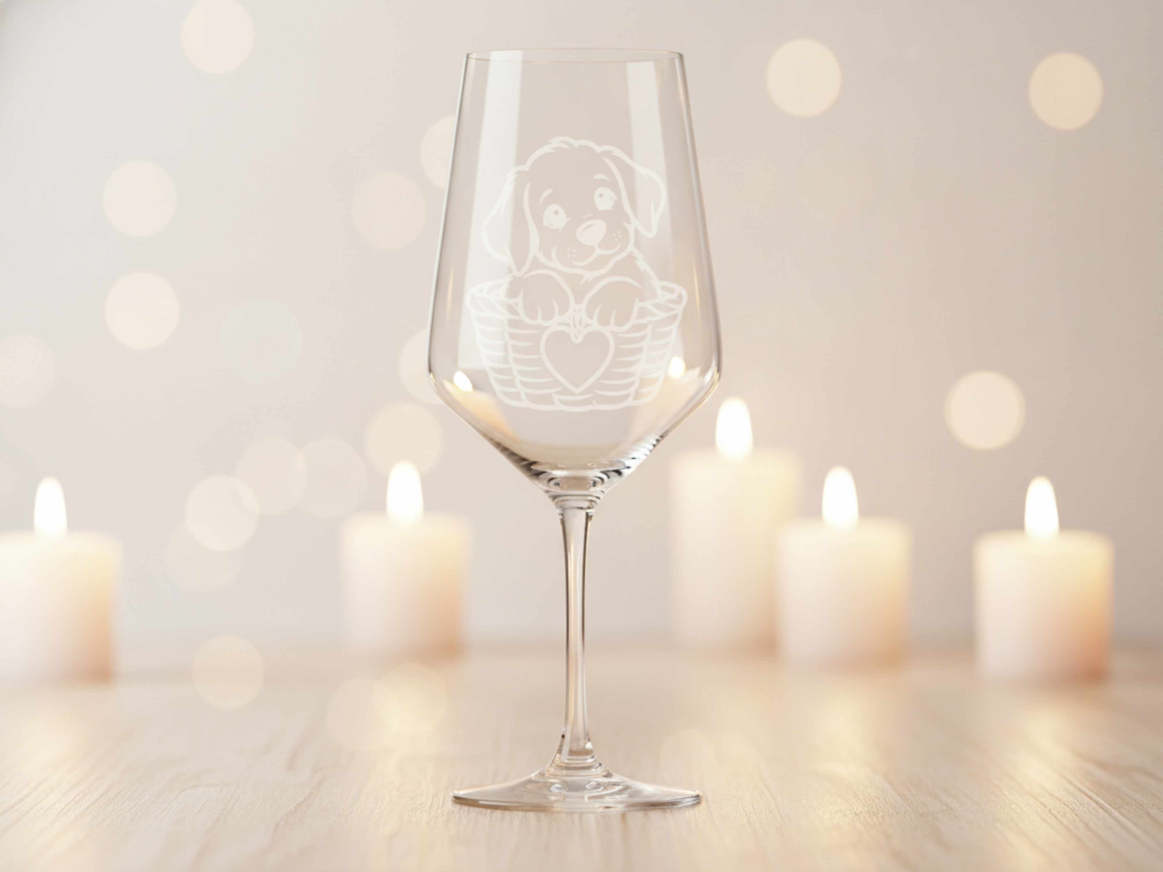 Weinglas Gravur Welpe Sweetie 350ml spülmaschinenfest Valhalla Glas - Vorschau 2