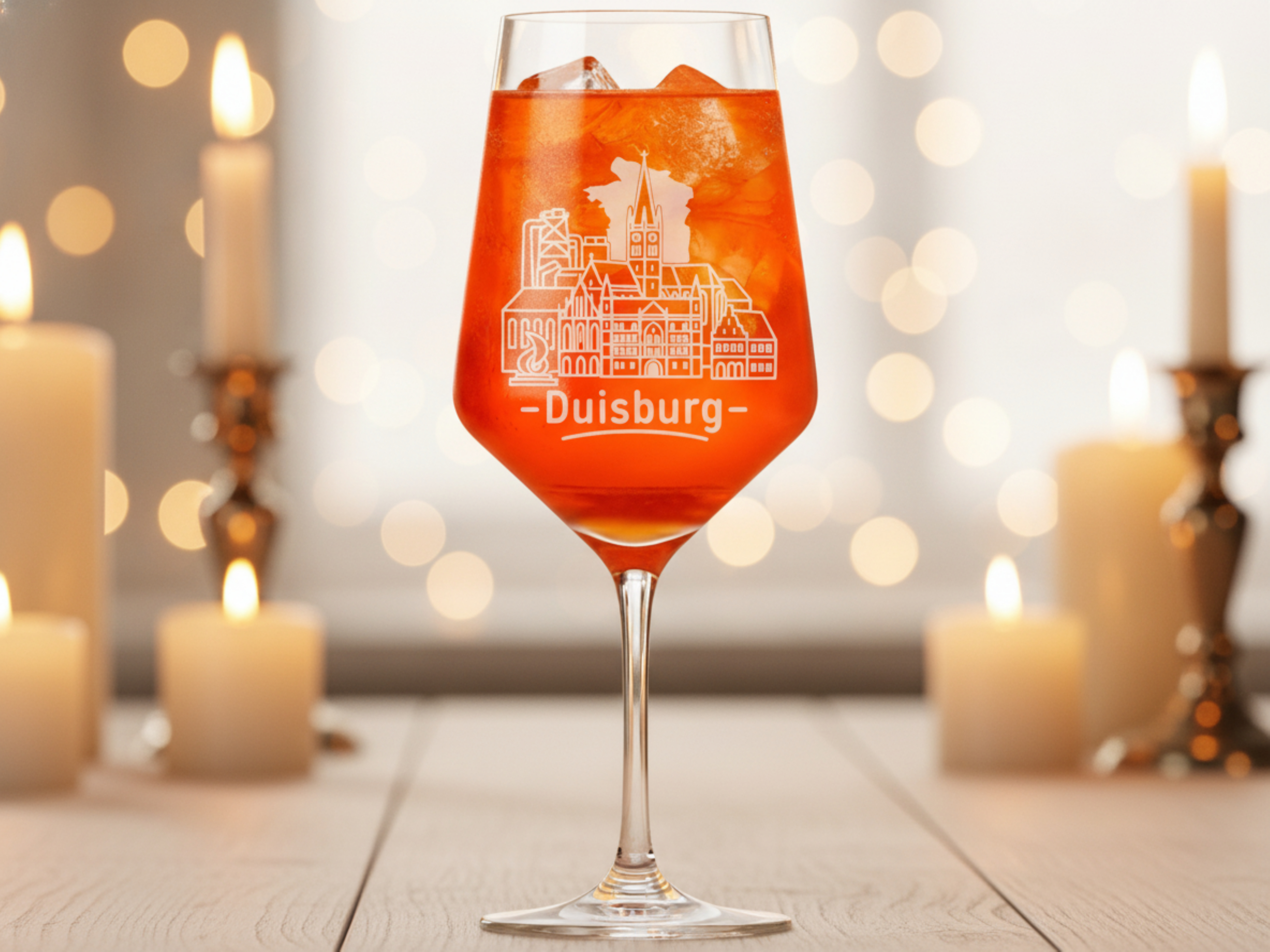 Weinglas Gravur Duisburg 350ml spülmaschinenfest Valhalla Glas Wein - Vorschau 2