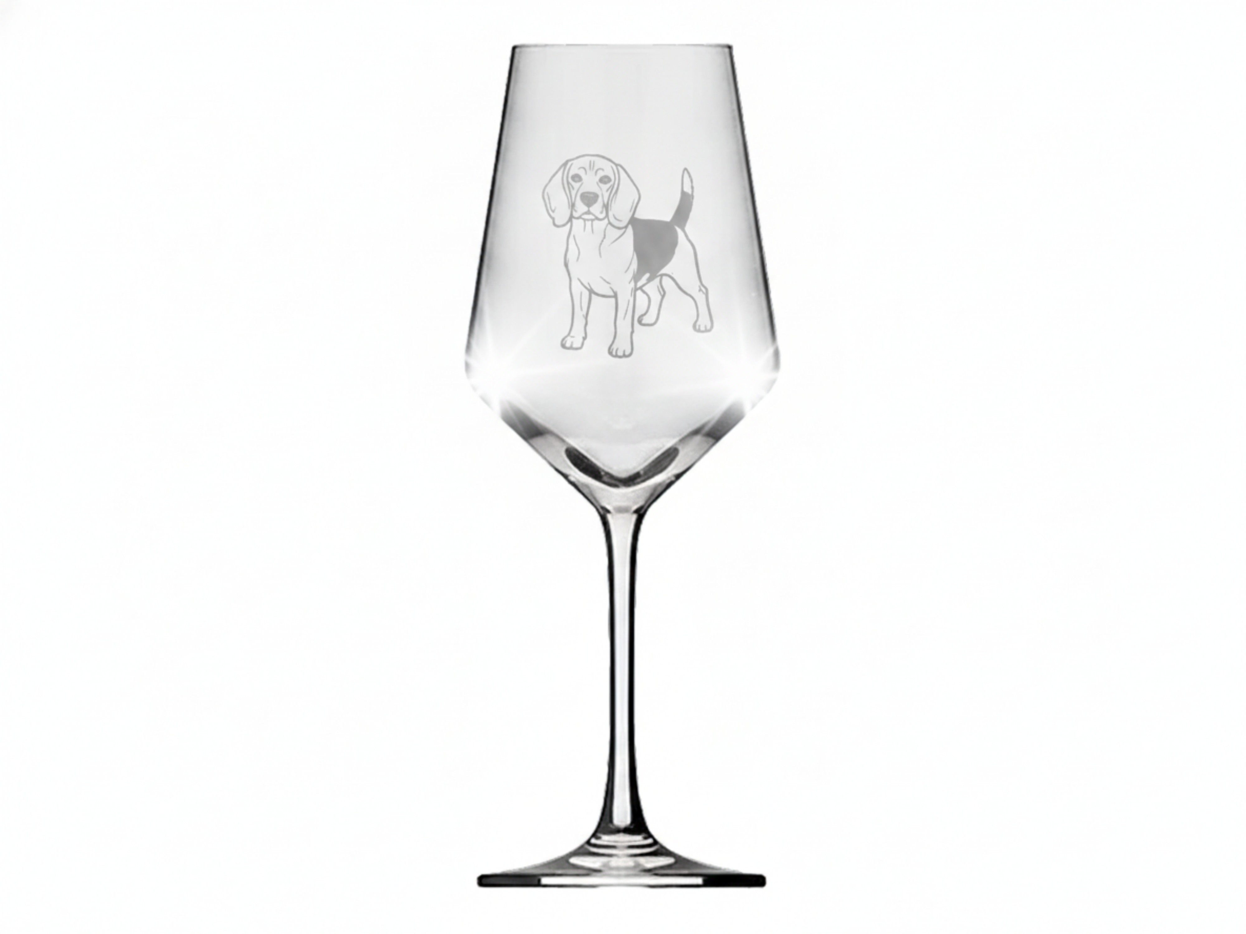 Weinglas Gravur Beagle 350ml spülmaschinenfest-dauerhaft transparent - Vorschau 6