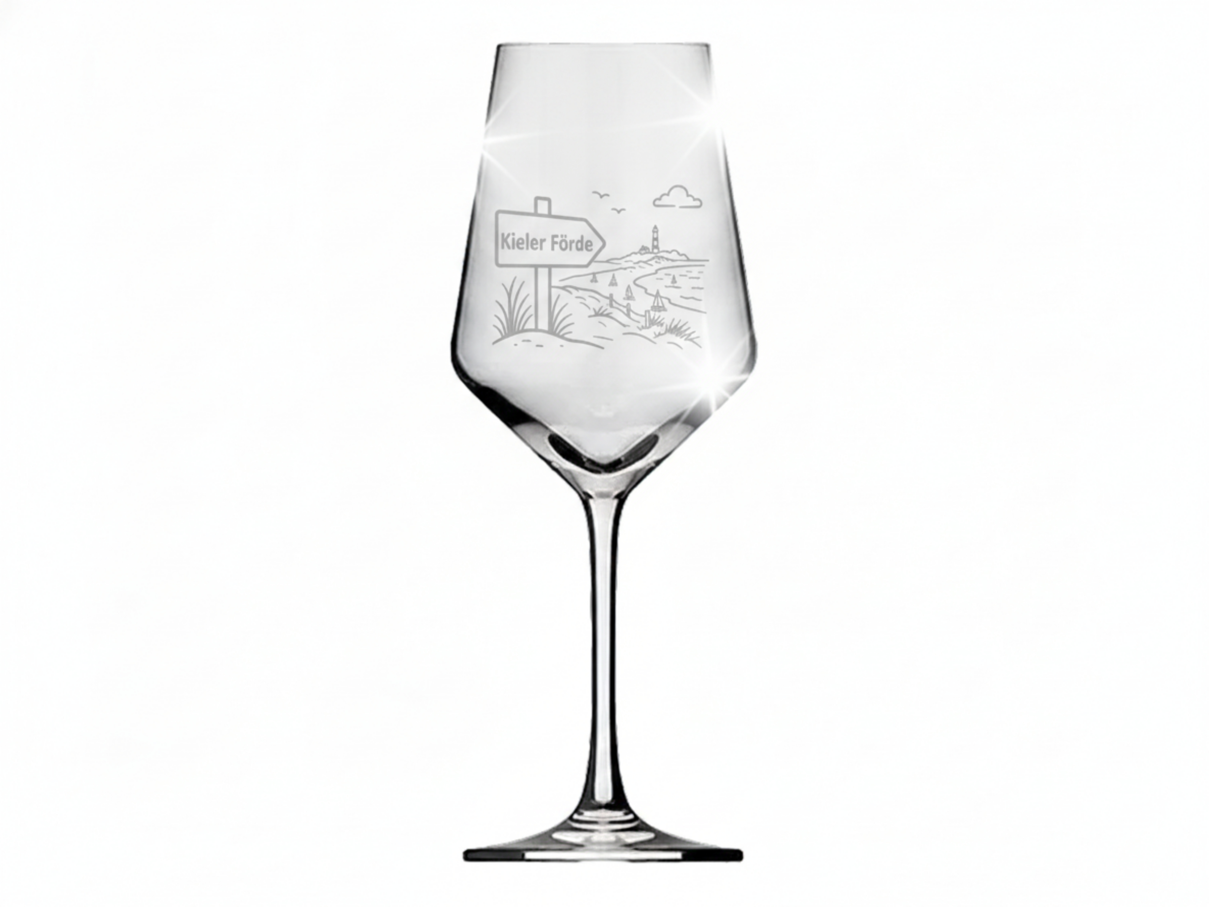 Weinglas Gravur Kieler Förde 350ml spülmaschinenfest Valhalla - Vorschau 6