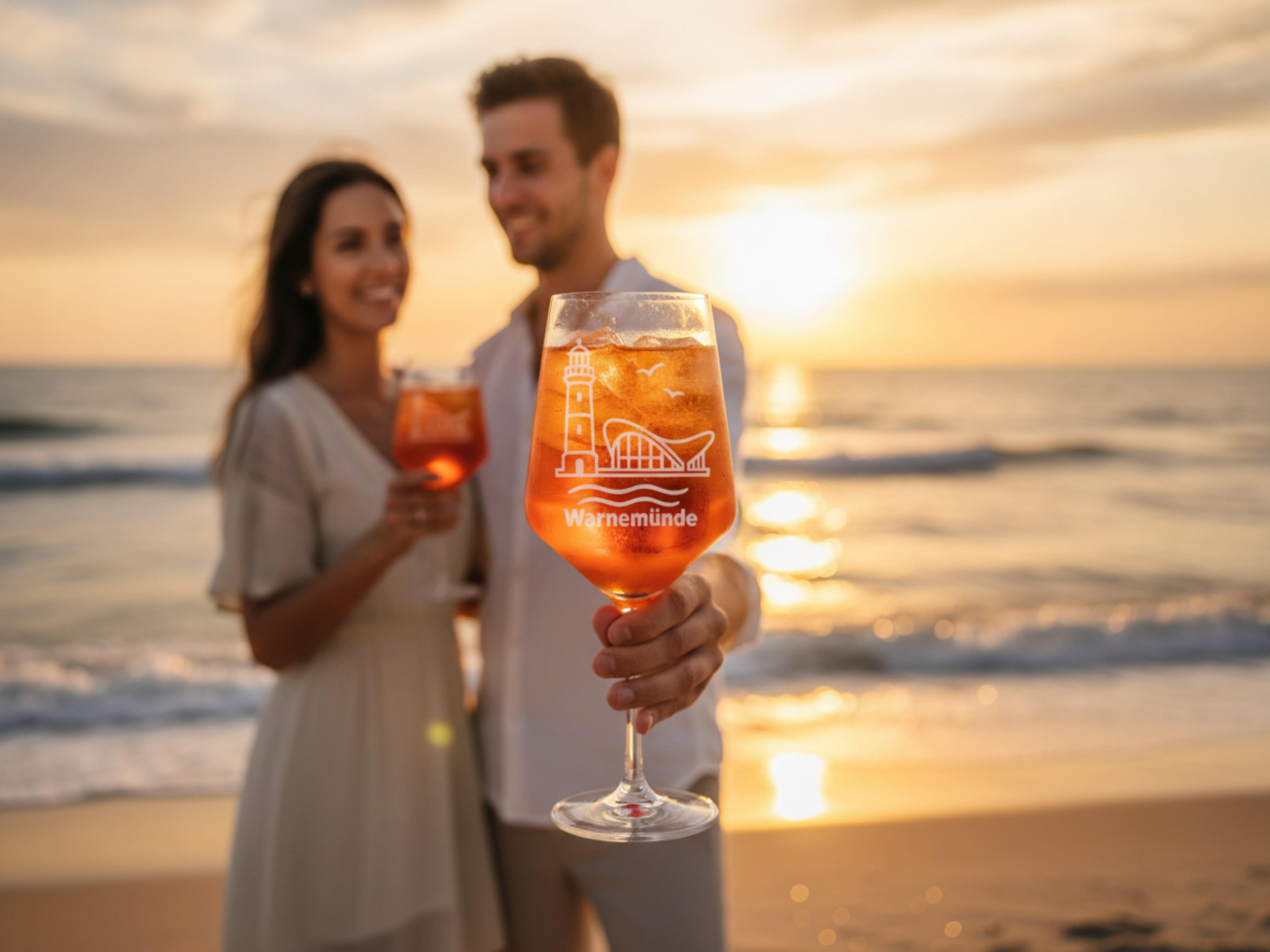 Weinglas Gravur Warnemünde 350ml spülmaschinenfest-dauerhaft-Haushalt-Gastronomie - Vorschau 4