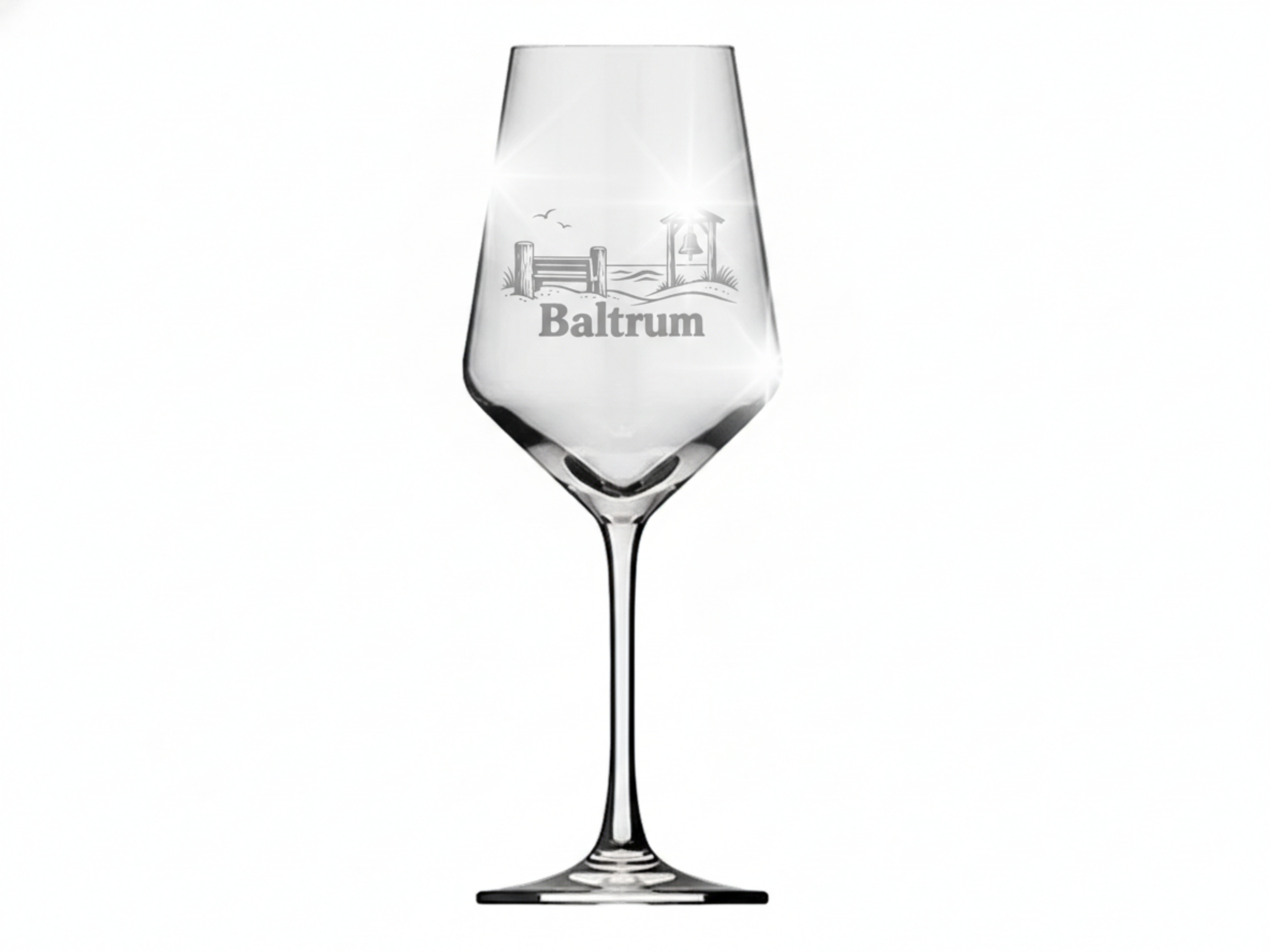 Weinglas Gravur Baltrum 350ml spülmaschinenfest Valhalla Glas transparent - Vorschau 6