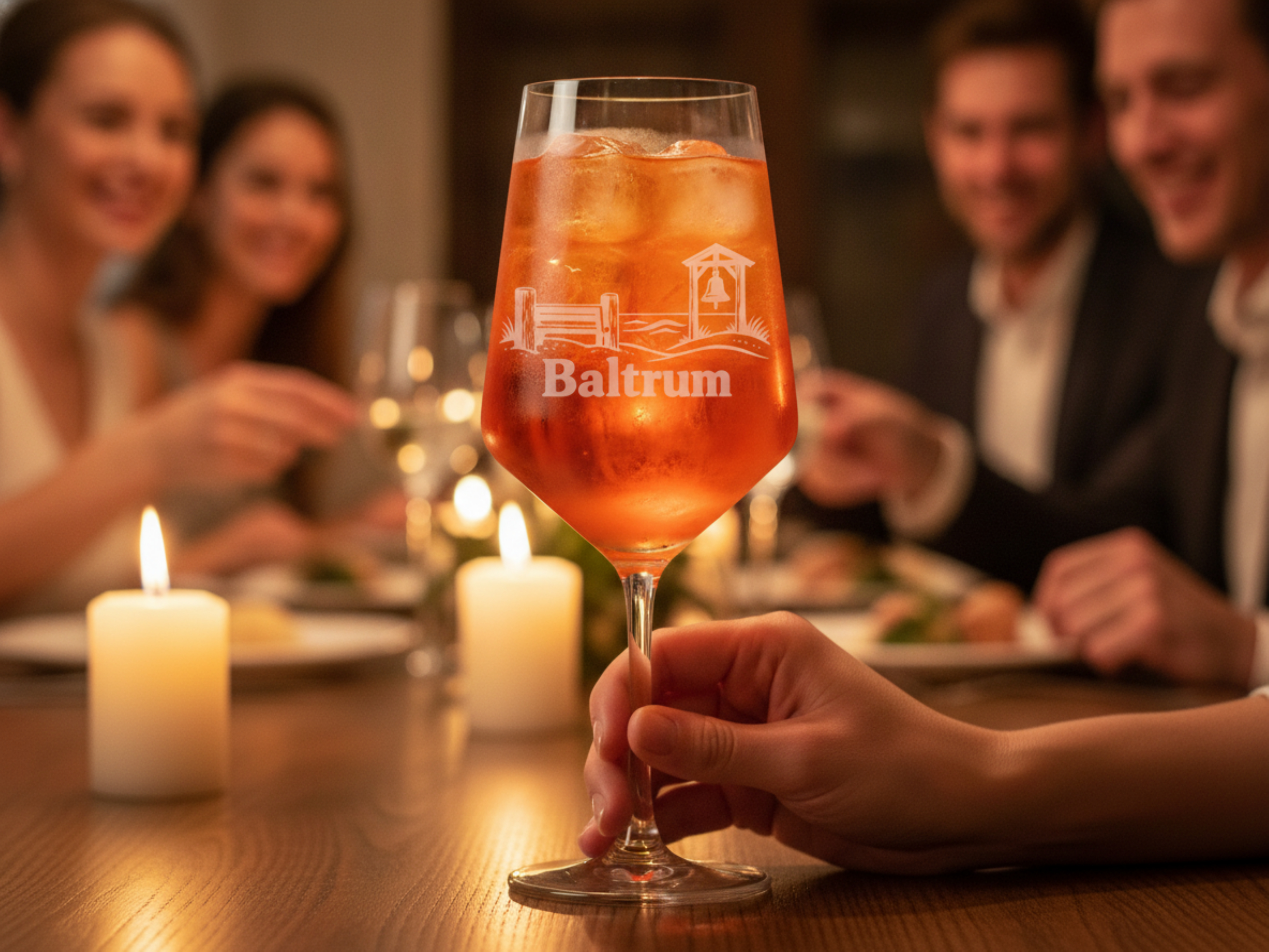 Weinglas Gravur Baltrum 350ml spülmaschinenfest Valhalla Glas transparent - Vorschau 3