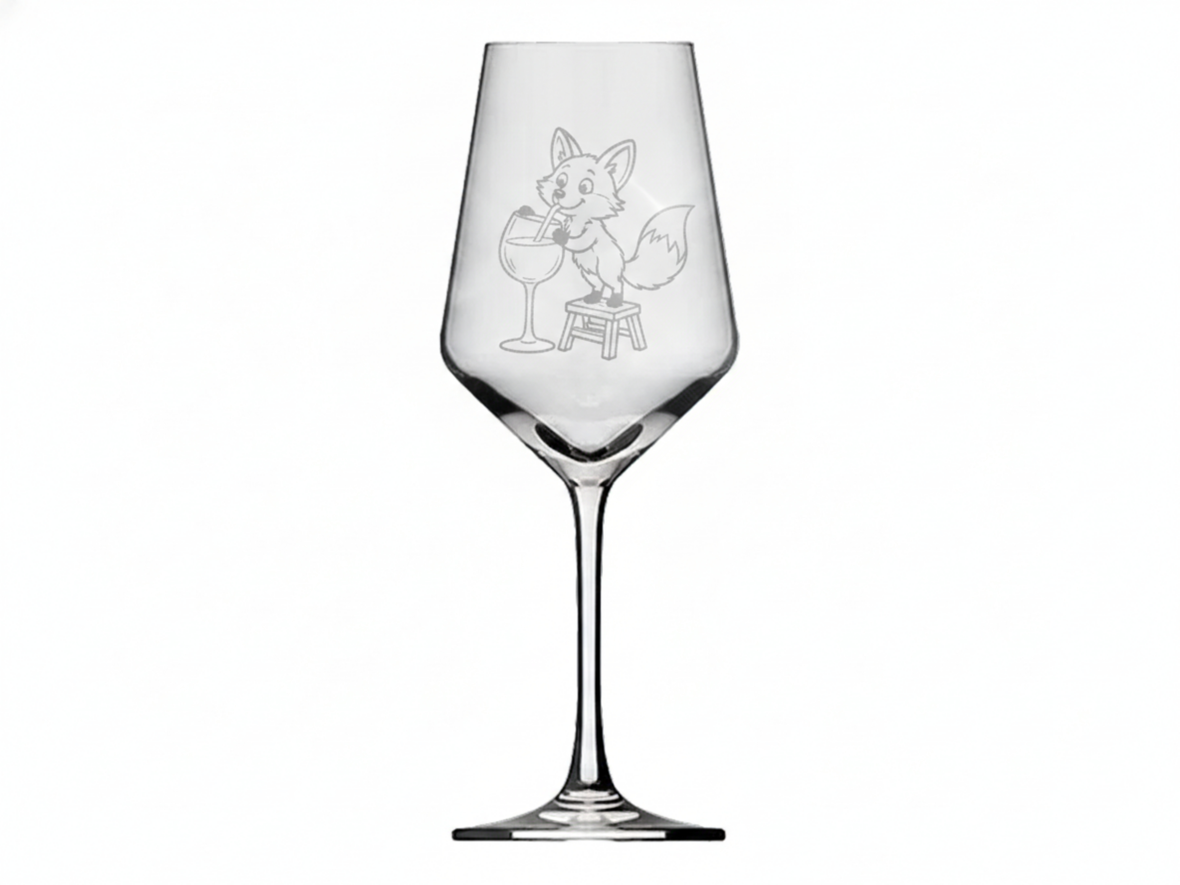 Weinglas Gravur Fuchs Weineke 350ml spülmaschinenfest-transparent-Valhalla - Vorschau 6