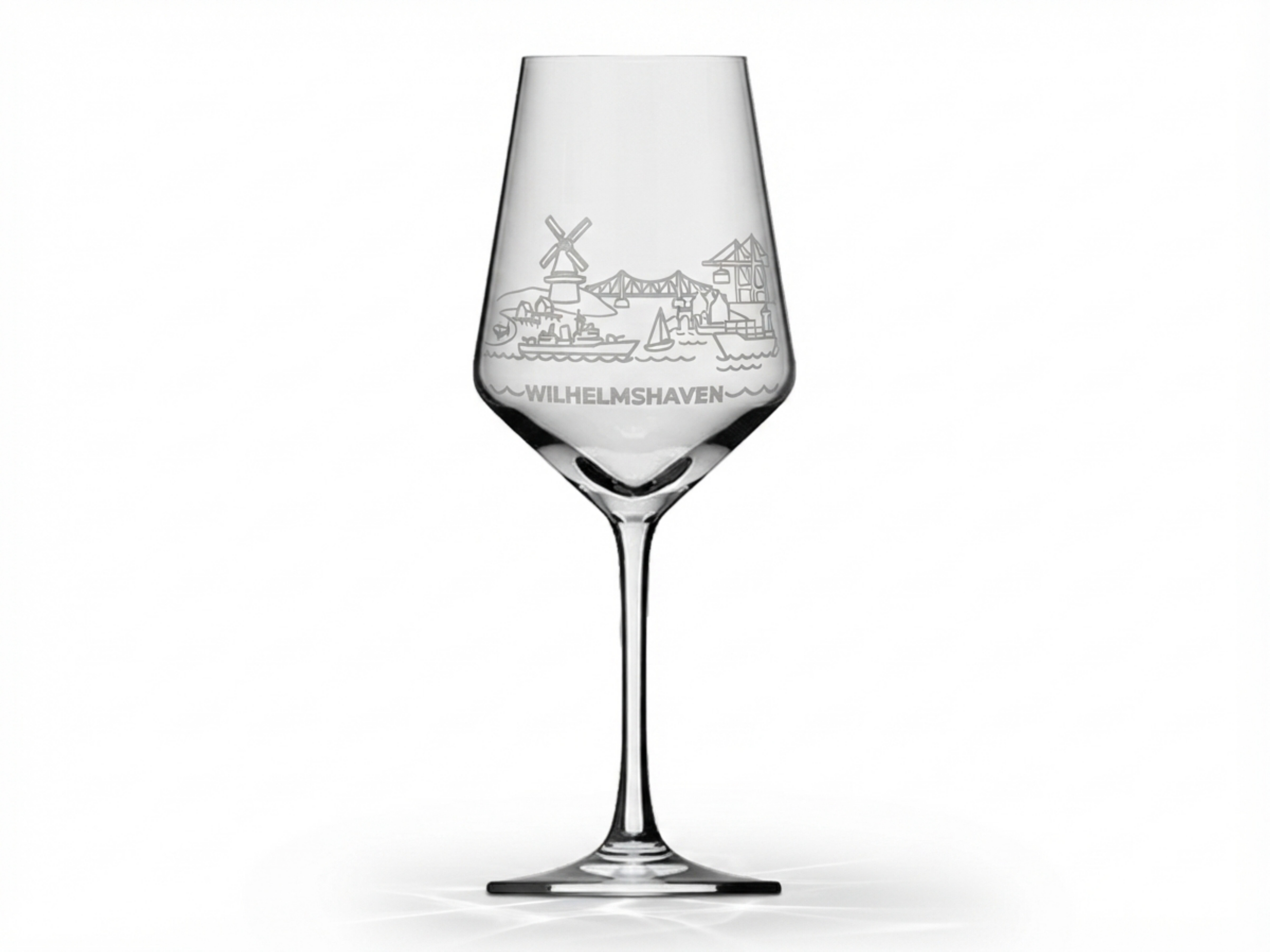 Weinglas Gravur Wilhelmshaven 350ml spülmaschinenfest Valhalla transparent - Vorschau 6
