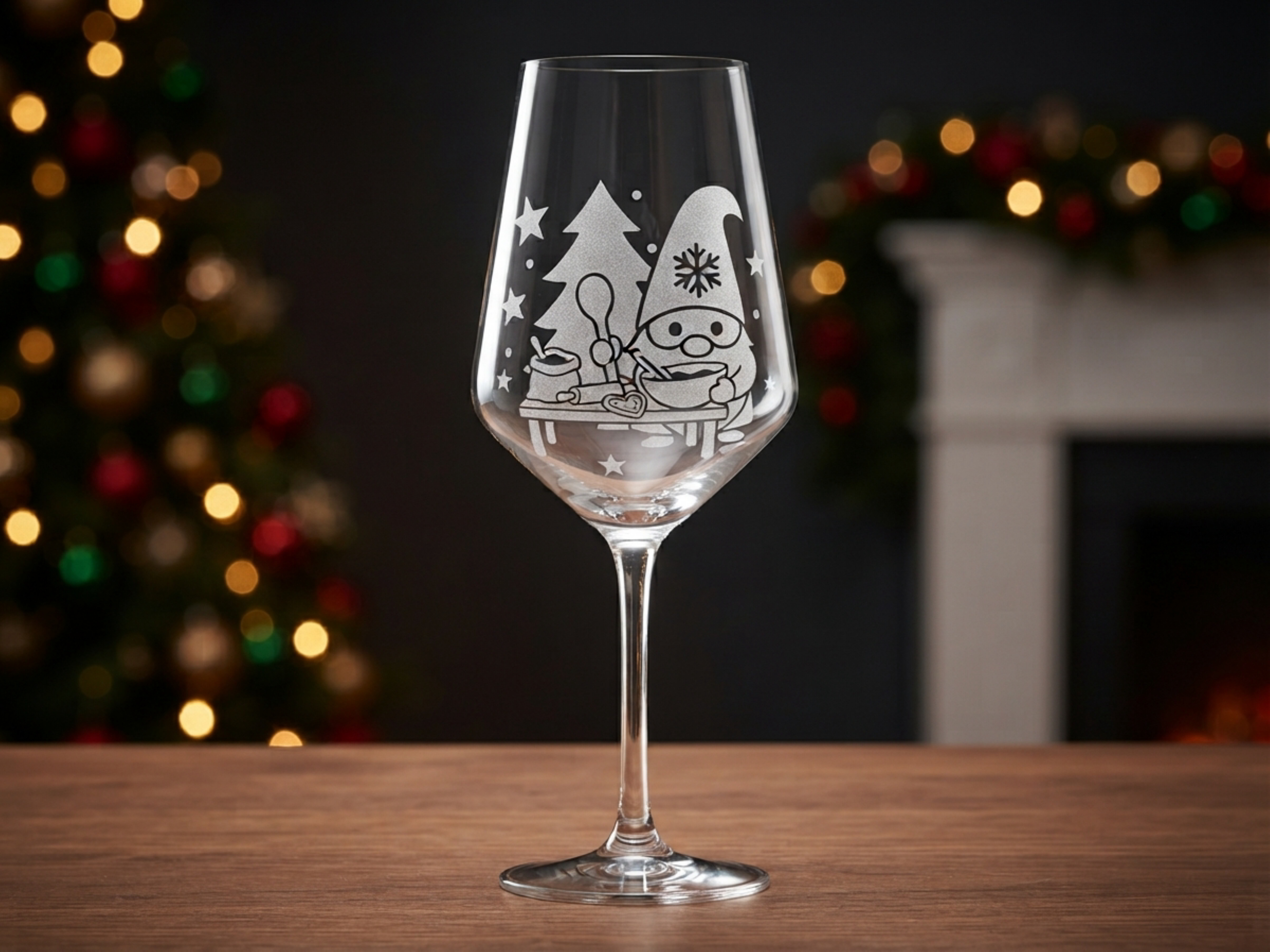 Weinglas Gravur Weihnachtswichtel backt 350ml-spülmaschinenfest Valhalla Glas - Vorschau 6