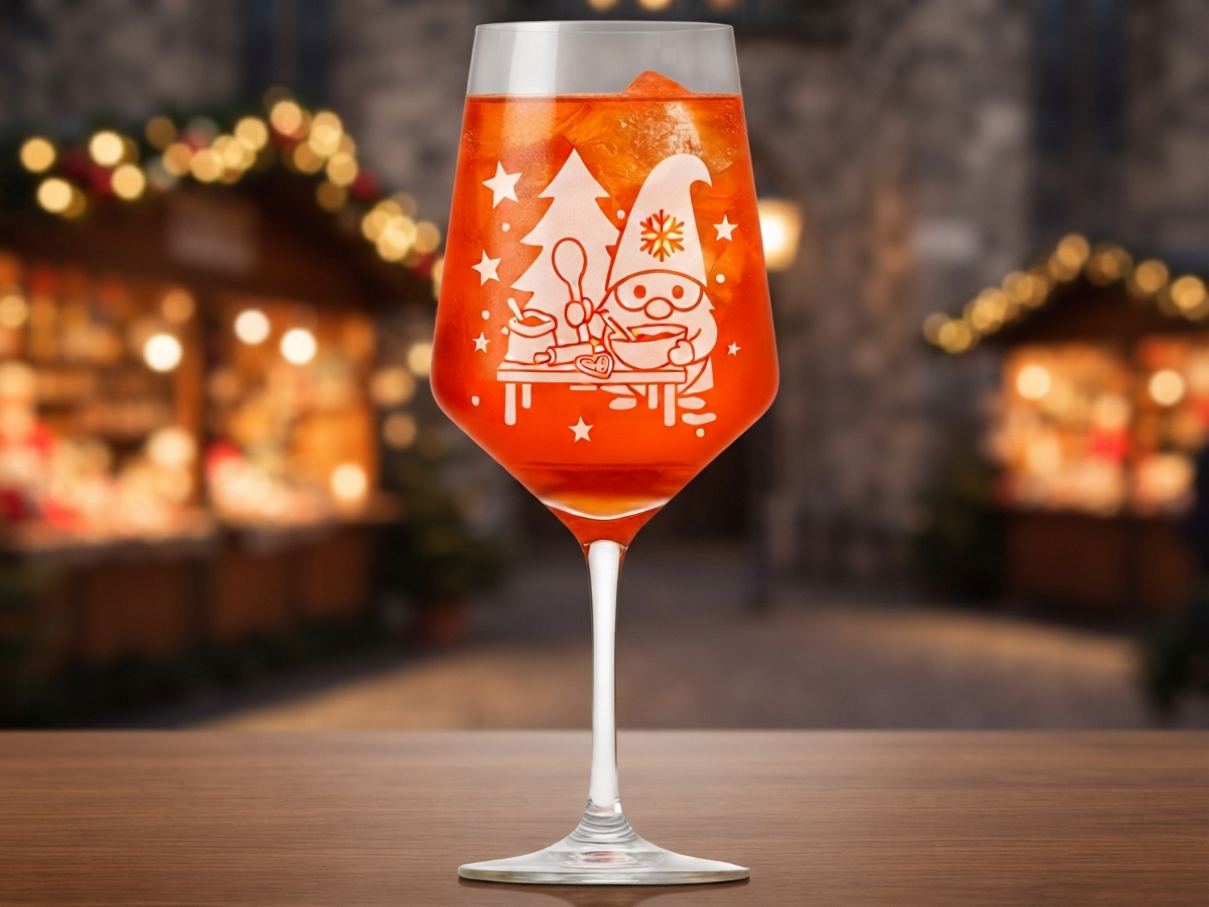 Weinglas Gravur Weihnachtswichtel backt 350ml-spülmaschinenfest Valhalla Glas - Vorschau 5
