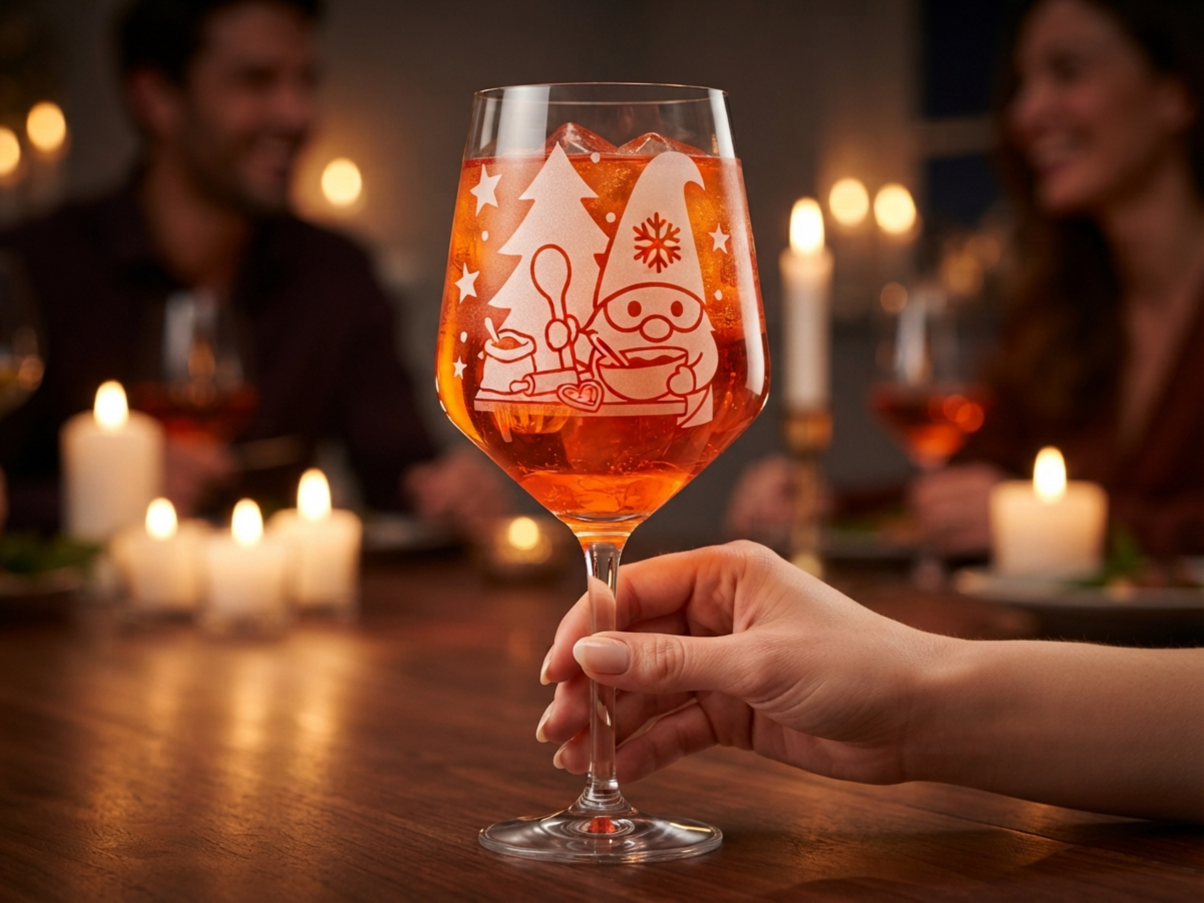 Weinglas Gravur Weihnachtswichtel backt 350ml-spülmaschinenfest Valhalla Glas - Vorschau 3