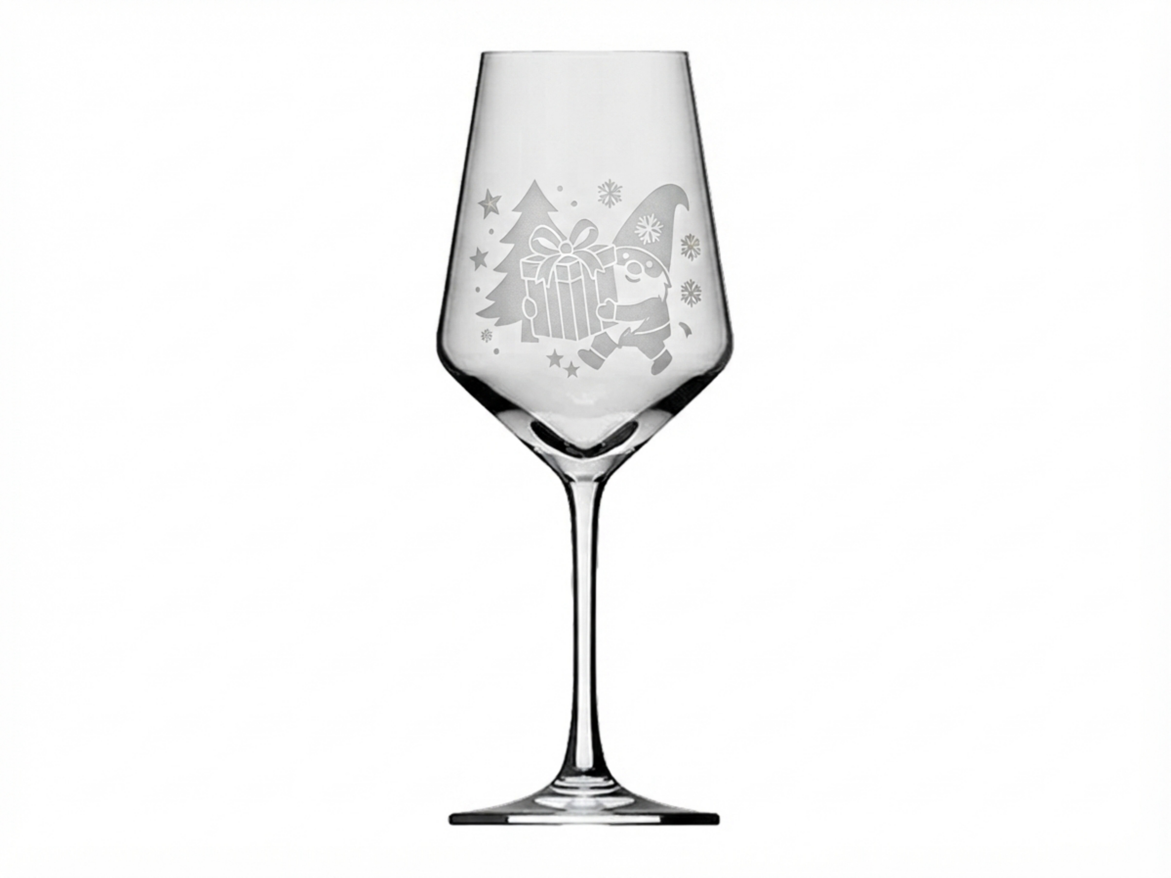 Weinglas Gravur Weinnachtswichtel mit Geschenk 350ml spülmaschinenfest Valhalla Glas - Vorschau 6