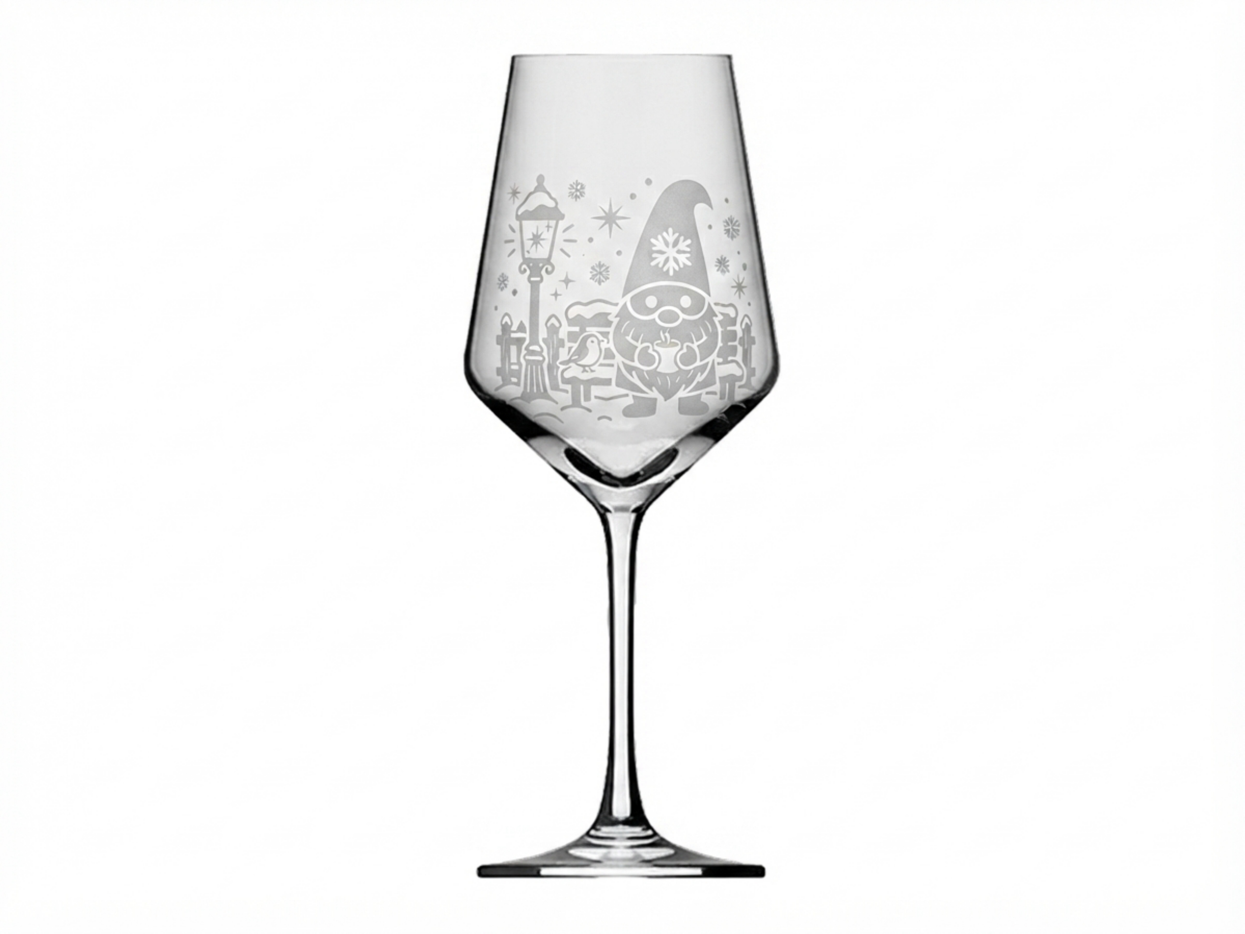 Weinglas Gravur Weihnachtswichtel Glühwein 350ml spülmaschinenfest - Vorschau 6