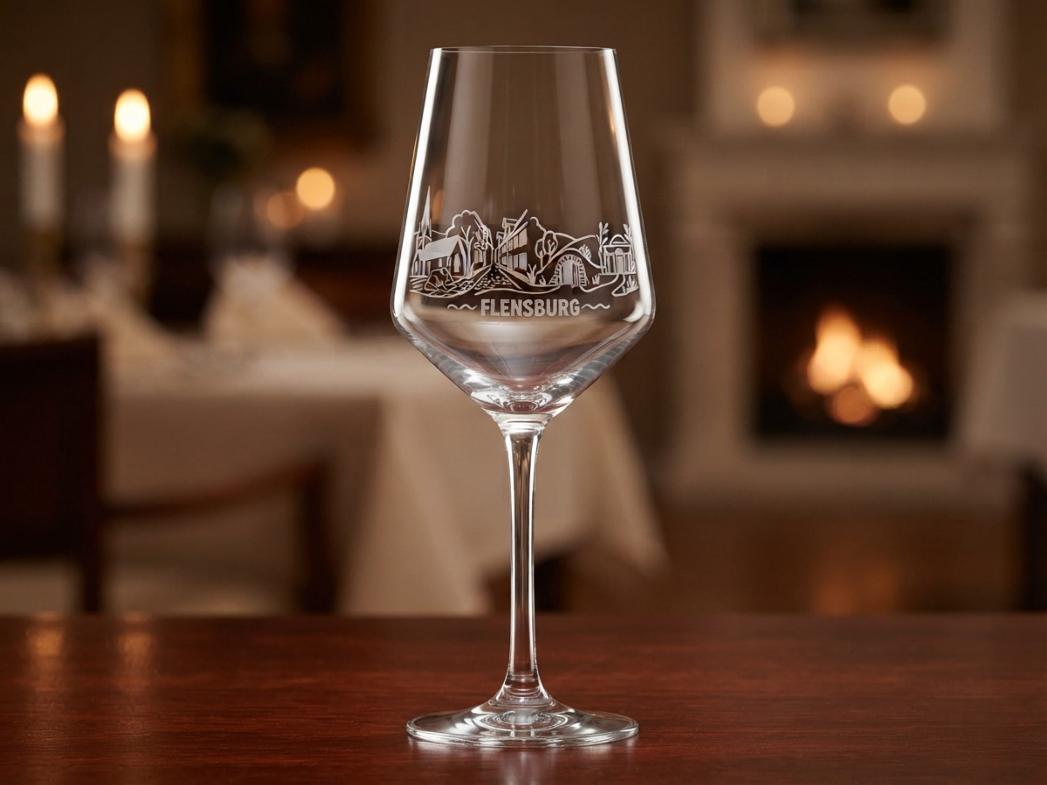Weinglas Gravur Flensburg 350ml spülmaschinenfest- Valhalla- dauerhaft - Vorschau 6