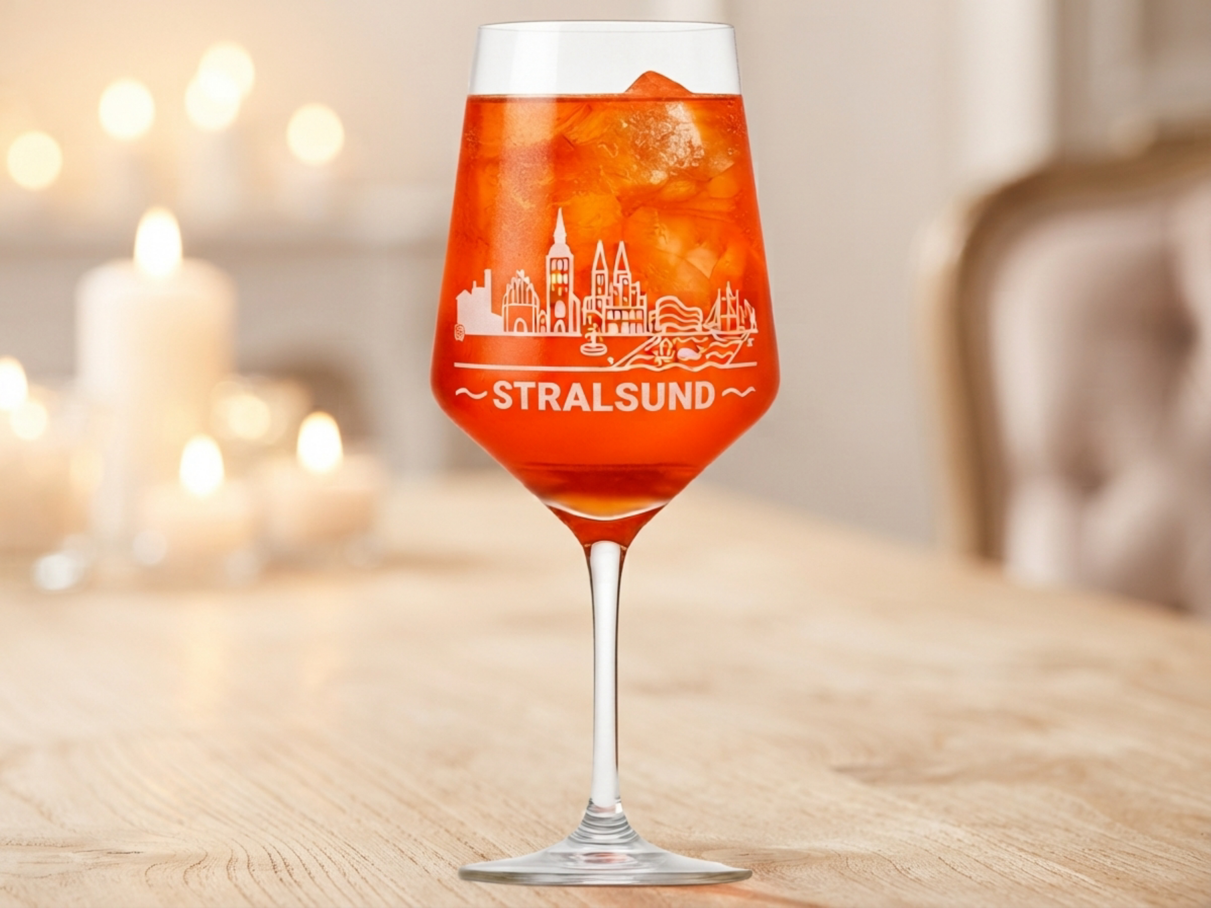 Weinglas Gravur Stralsund 350ml spülmaschinenfest-Valhalla-regionaler Bezug - Vorschau 2