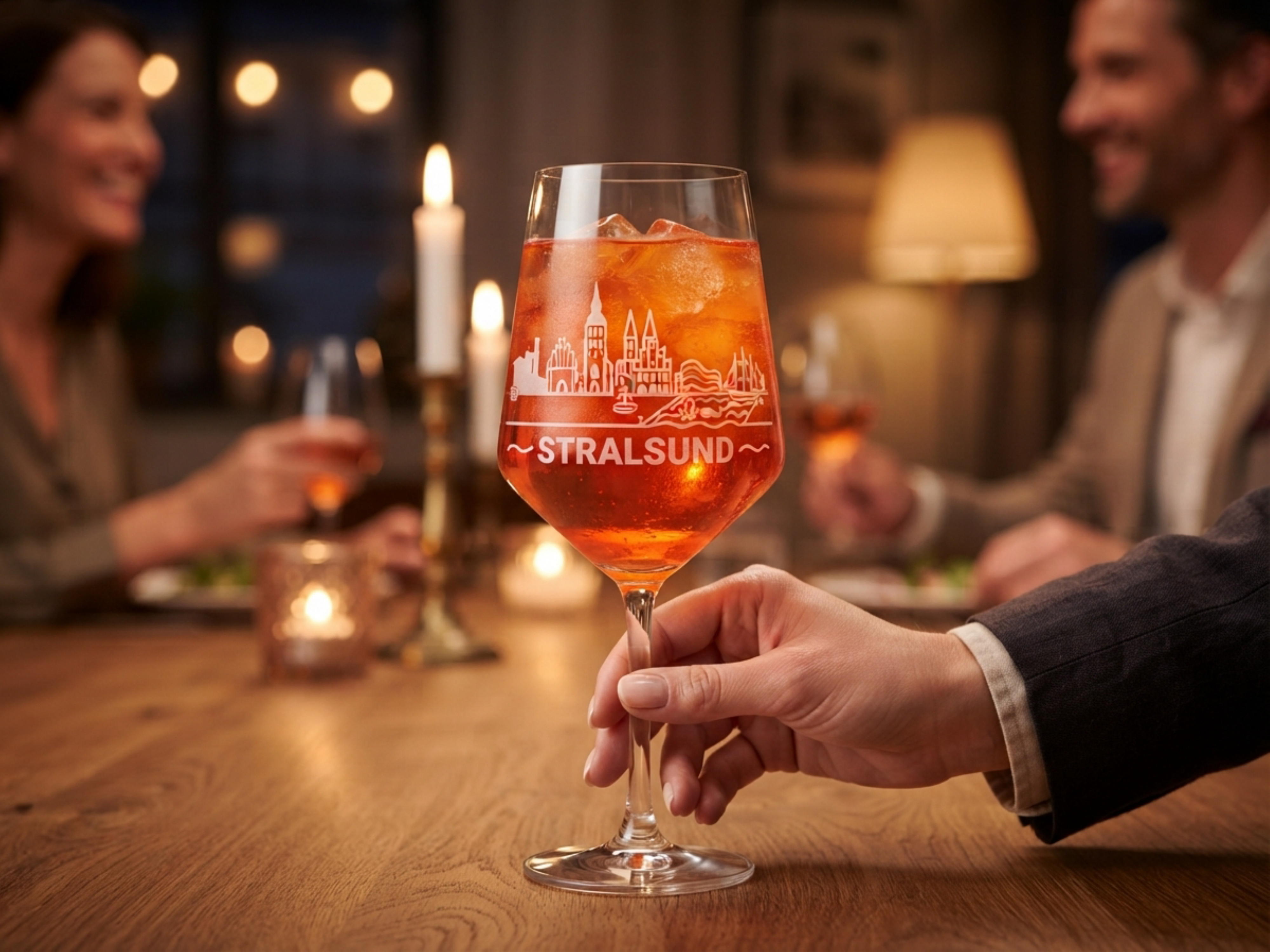 Weinglas Gravur Stralsund 350ml spülmaschinenfest-Valhalla-regionaler Bezug - Vorschau 3