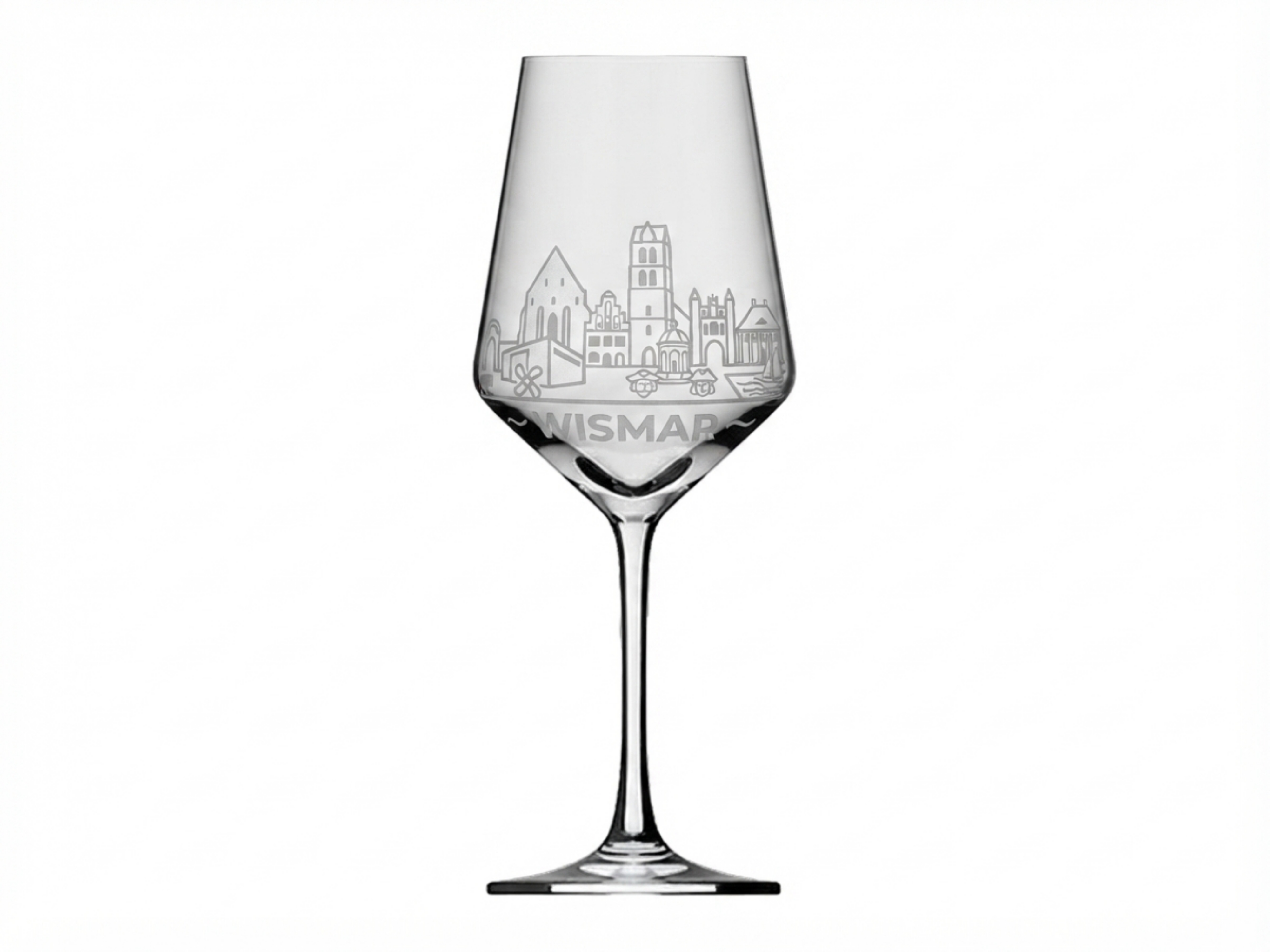 Weinglas Gravur Wismar 350ml spülmaschinenfest Valhalla Glas - Vorschau 6