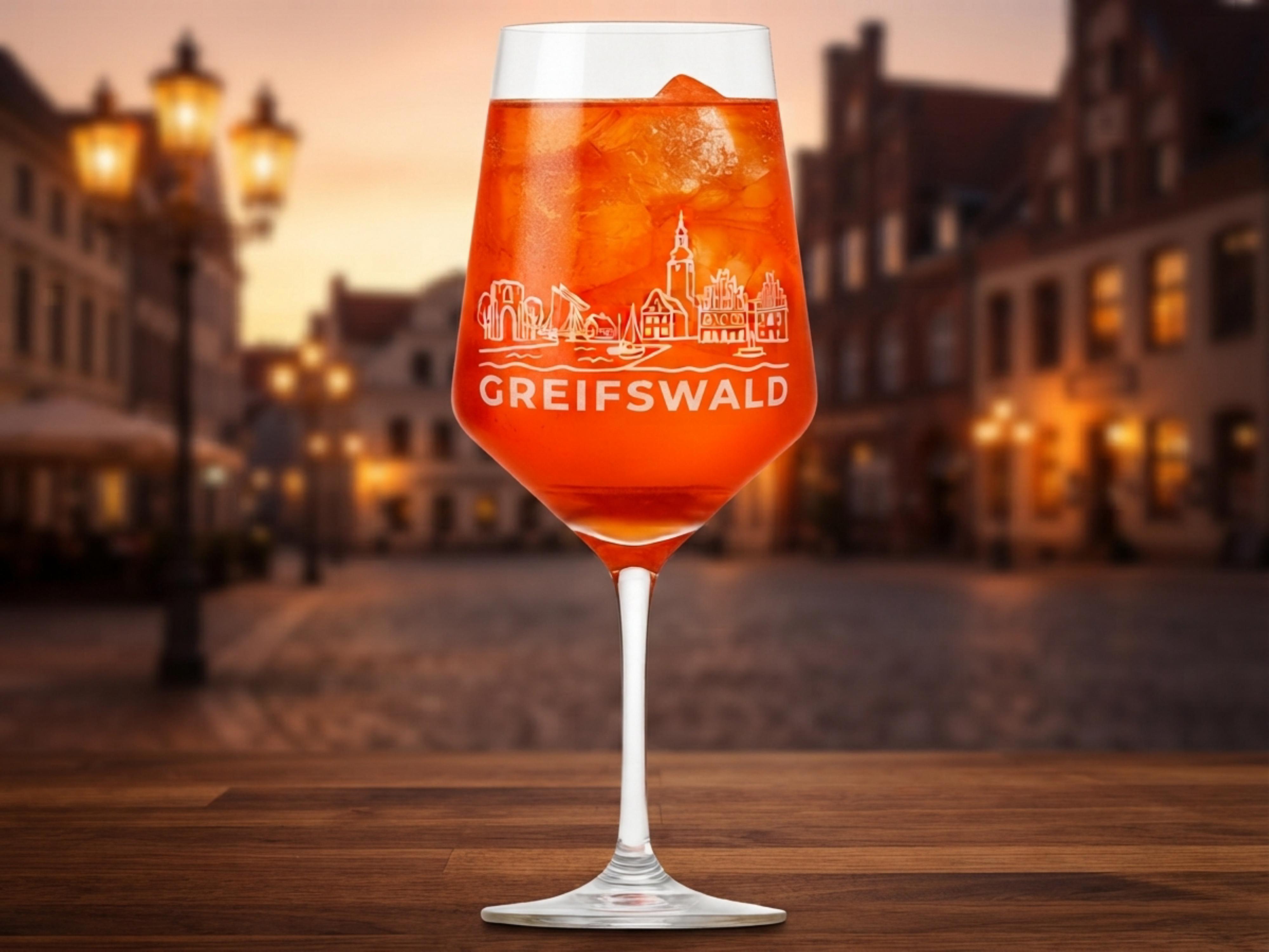 Weinglas Gravur Greifswald 350ml spülmaschinenfest-Greif-Valhalla-Klar - Vorschau 5